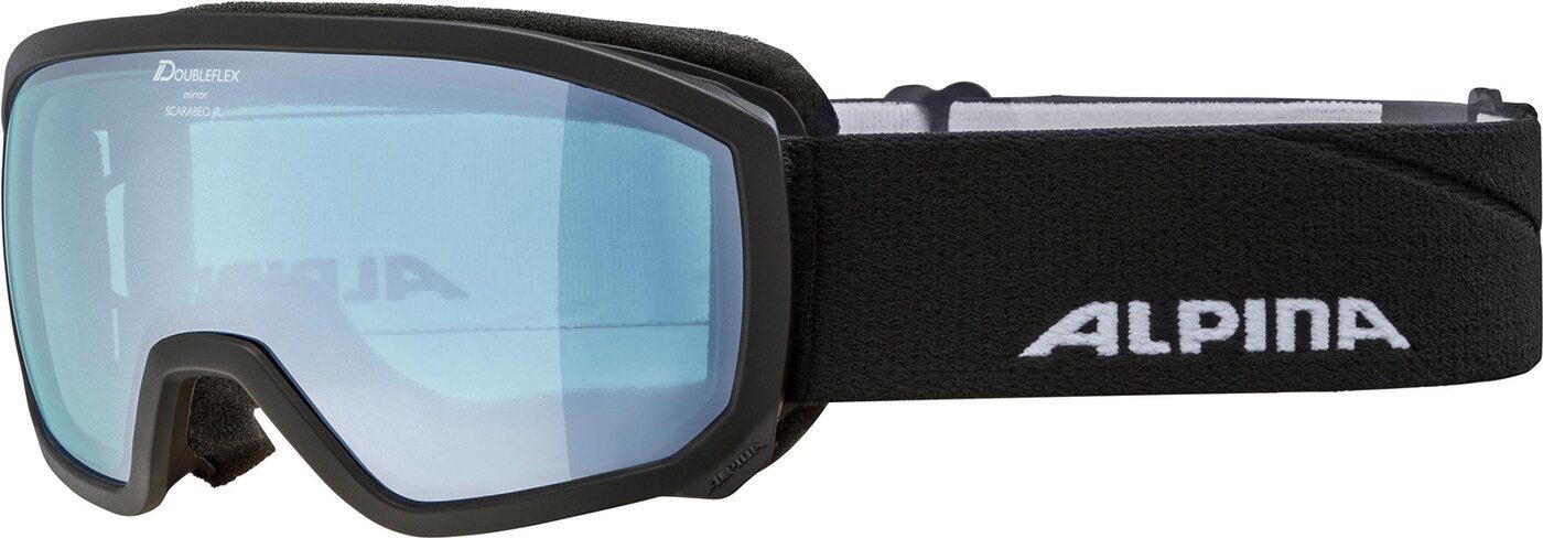 Alpina Sports Skibrille SCARABEO JR. Q-LITE black-blue matt