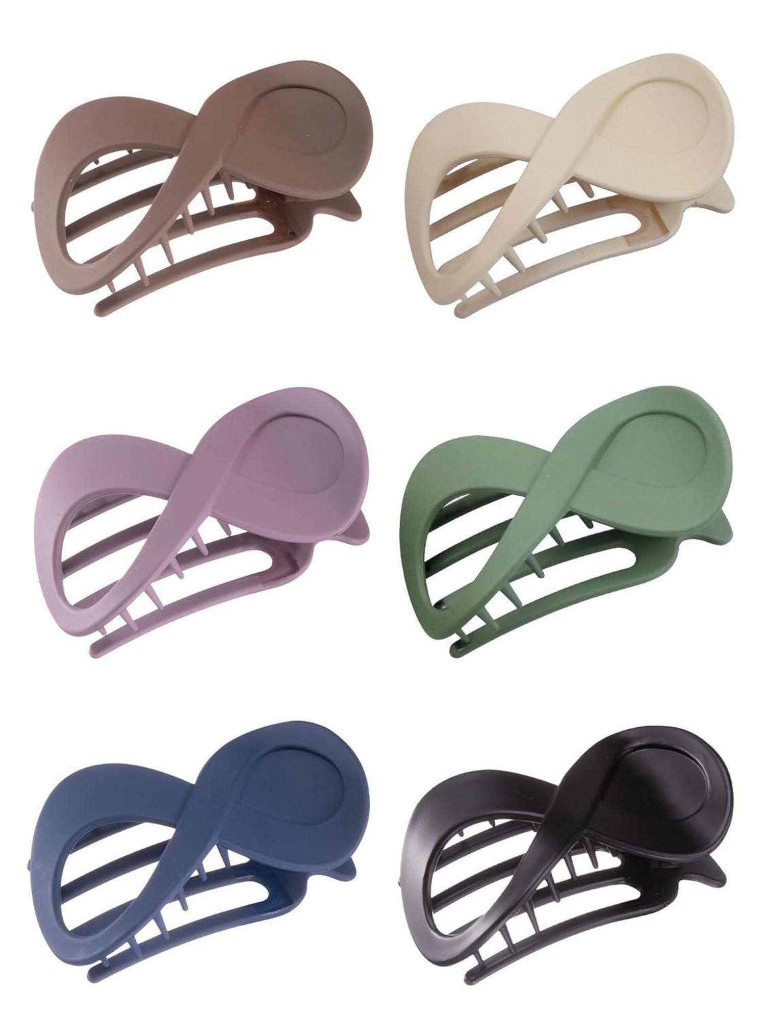 Haarklammer Haarklammer Groß Französische Haarspangen Damen 6 Pcs Mattiert