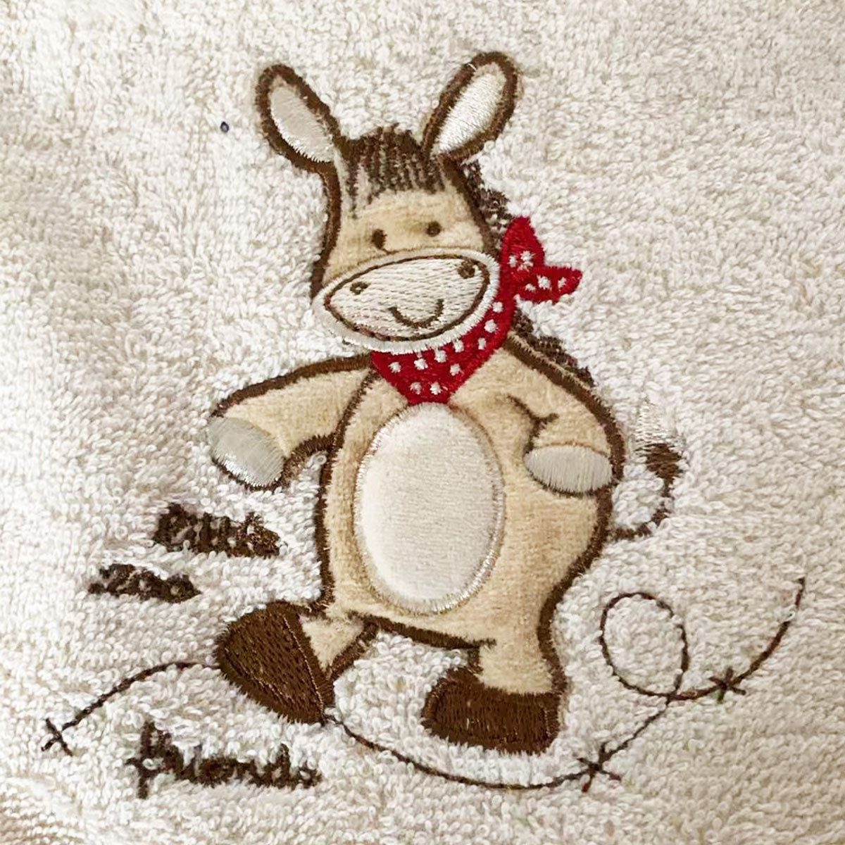 Morgenstern Kapuzenhandtuch Morgenstern Kinder Badeponcho aus 100 % Baumwolle Scharf