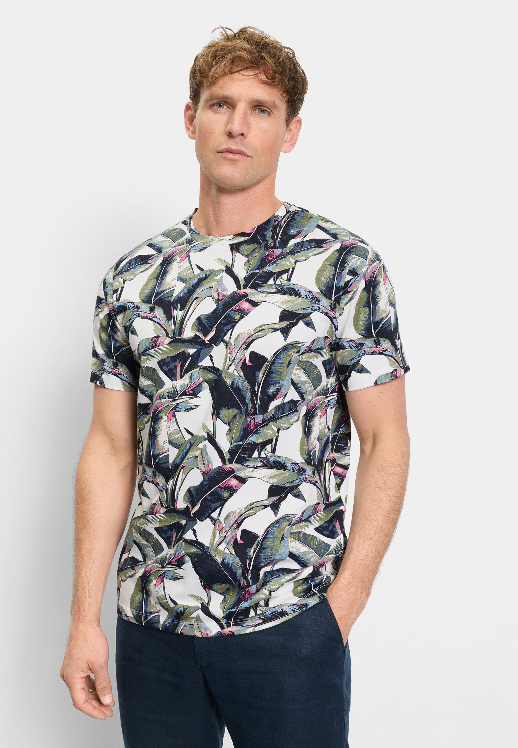 OLYMP T-Shirt OLYMP Casual Wirk