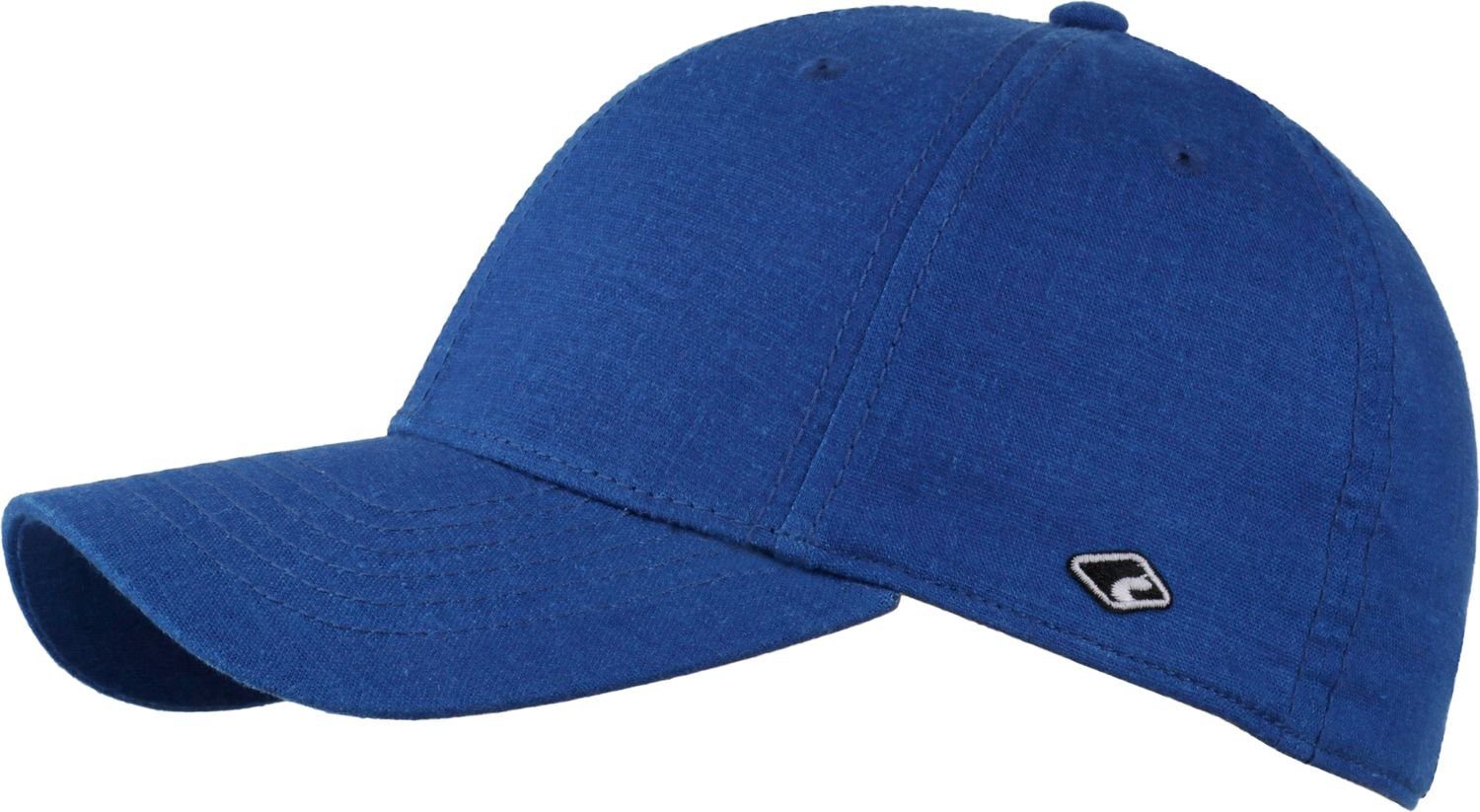 chillouts Baseball Cap elastische Kappe aus Leinen & Baumwolle 42-blue (intense)
