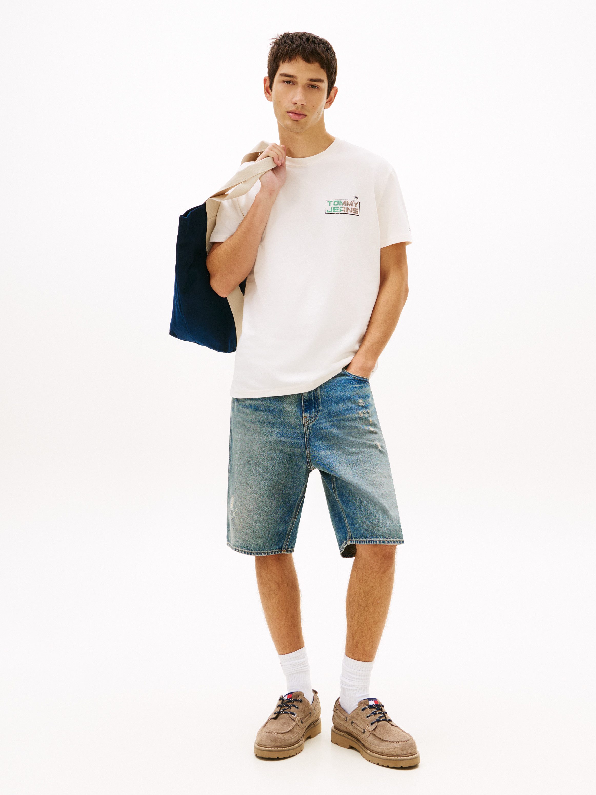 Tommy Jeans T-Shirt TJM REGULAR GYM BLOCK mit Rundhalsausschnitt – Bild 3 von 5