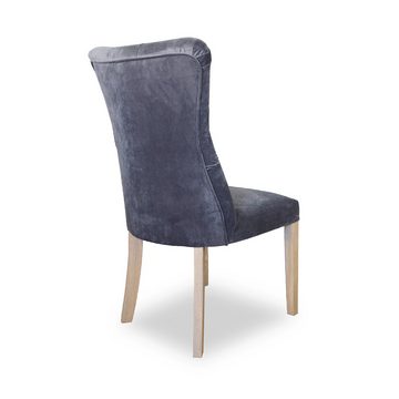 JVmoebel Stuhl 4x Stühle Stuhl Polster Design Chesterfield Garnitur Sessel Komplett