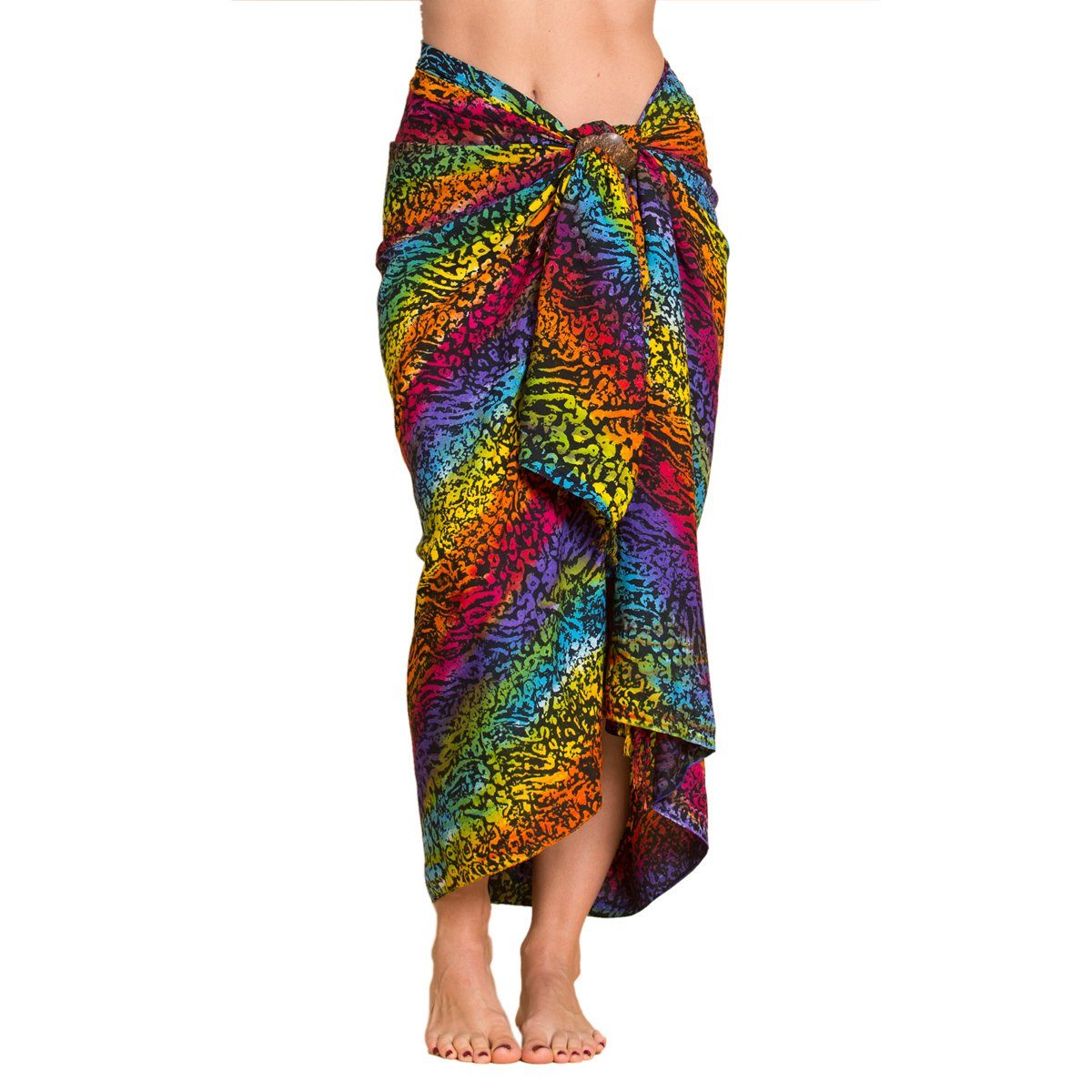 PANASIAM Sarong in blauwtinten, sjaal, handdoek, strandlaken