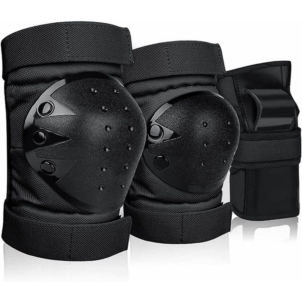 Coonoor Защитные-Set Schützer Schonerset 6 in 1 Inliner Защитные Set Schutzausrüstung (Verstellbare Наколенник Ellenbogenschützer Handgelenkschoner), für Skaten Fahren Roller Skateboard