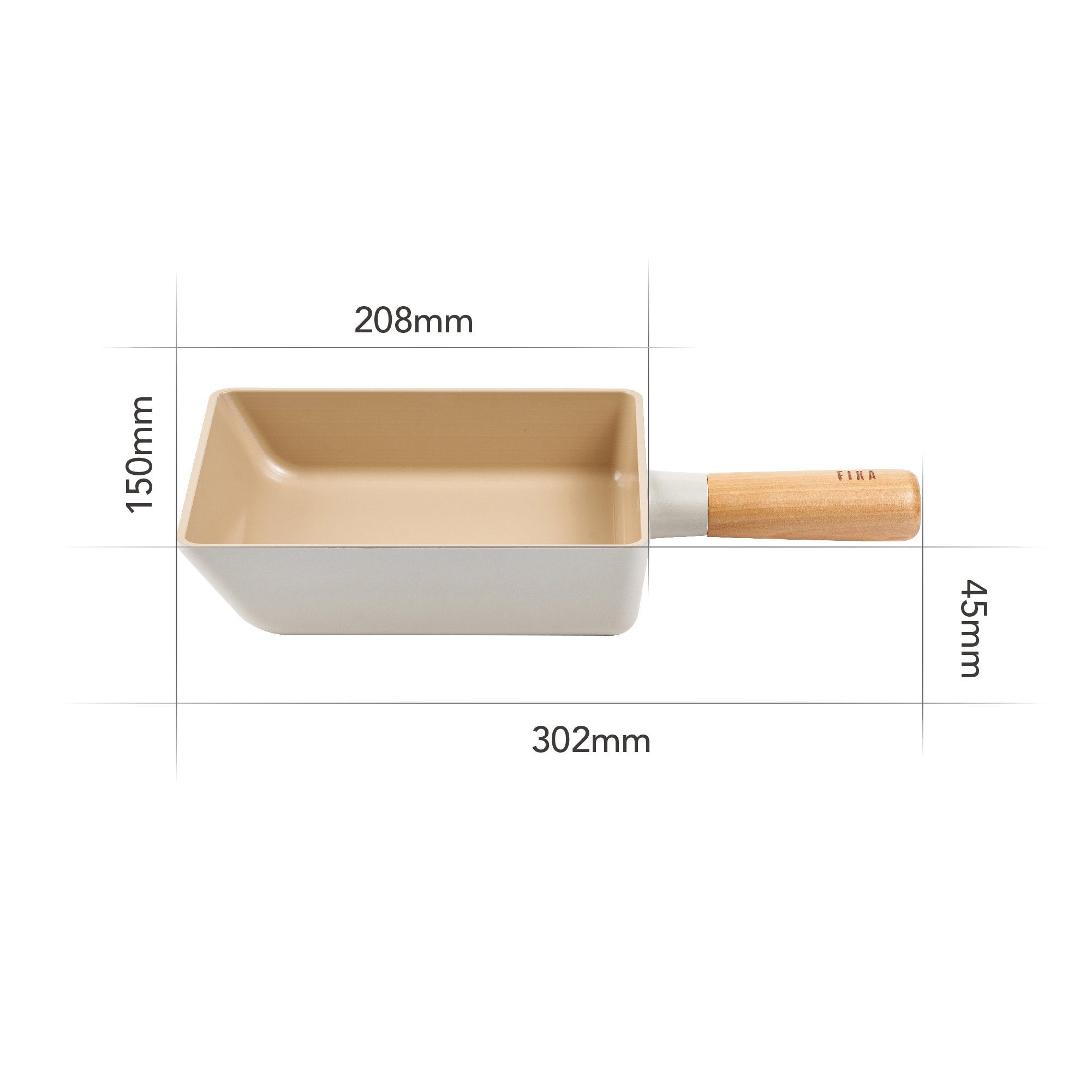 NEOFLAM® Bratpfanne Aluminiumguss (1-tlg) Pfanne Omelette FIKA 15cm,