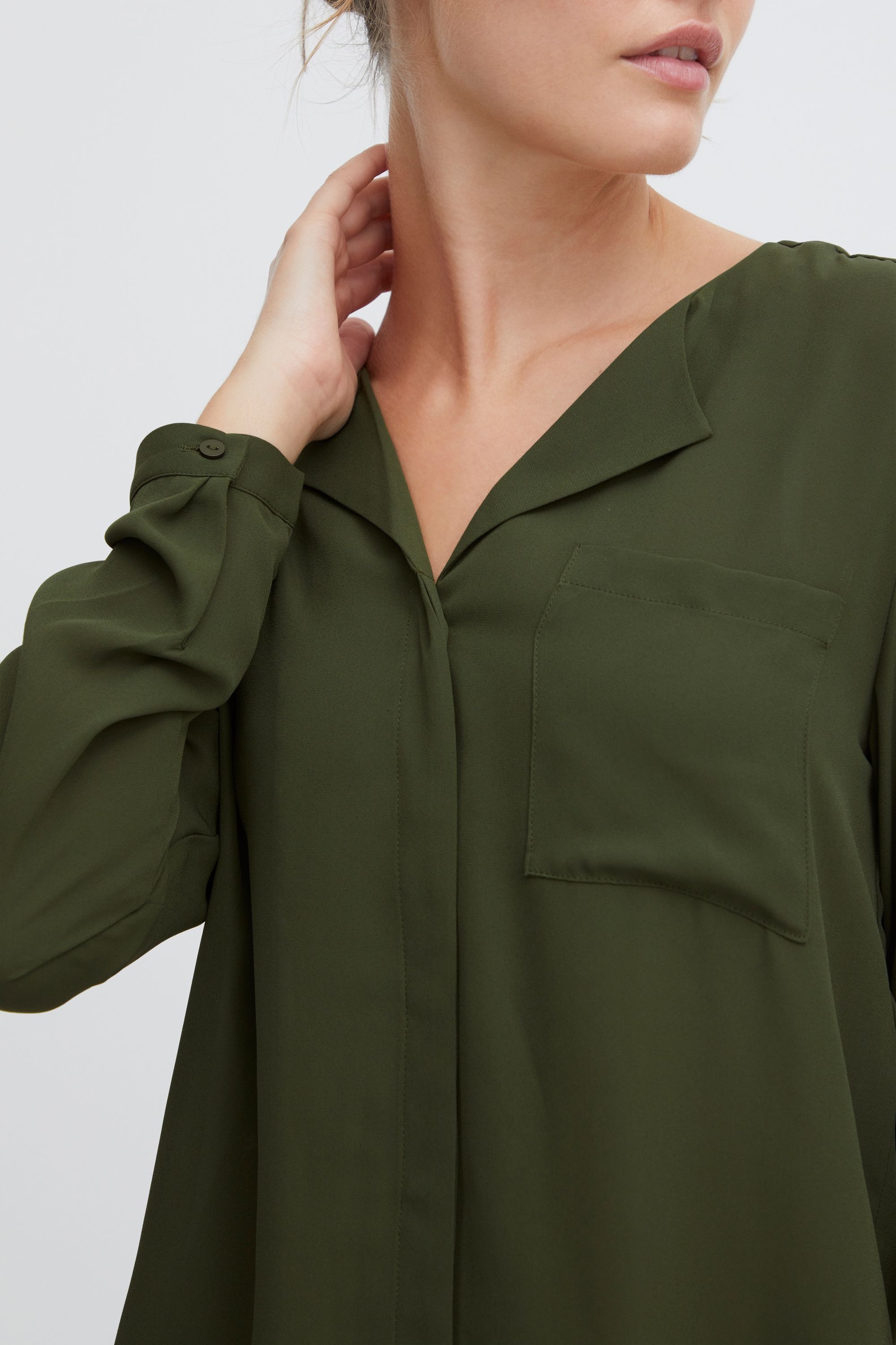 OXMO Langarmbluse OXHally Modische Bluse