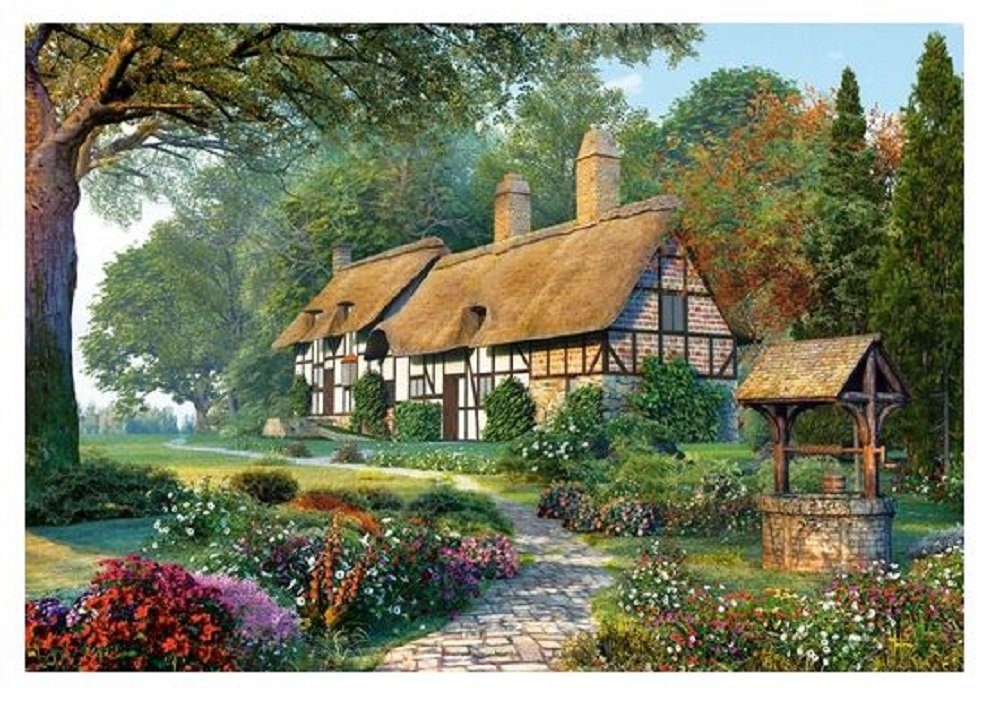Castorland Puzzle Blumen, Planzen,Landschaften, Garten, Fantasie, Strohhaus günstig online kaufen