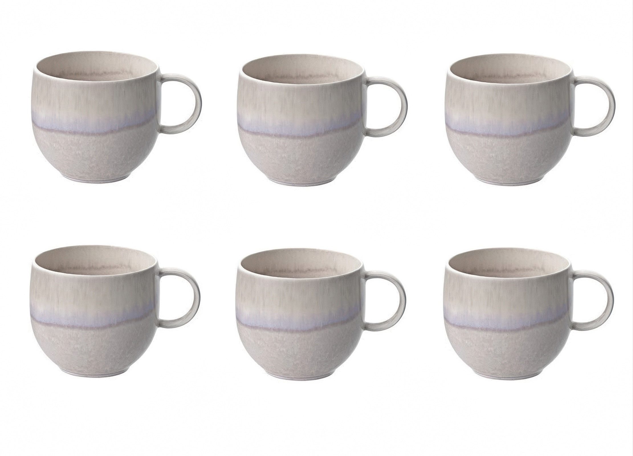 Villeroy & Boch Tasse Perlemor Sand, Porzellan, Spülmaschinengeeignet