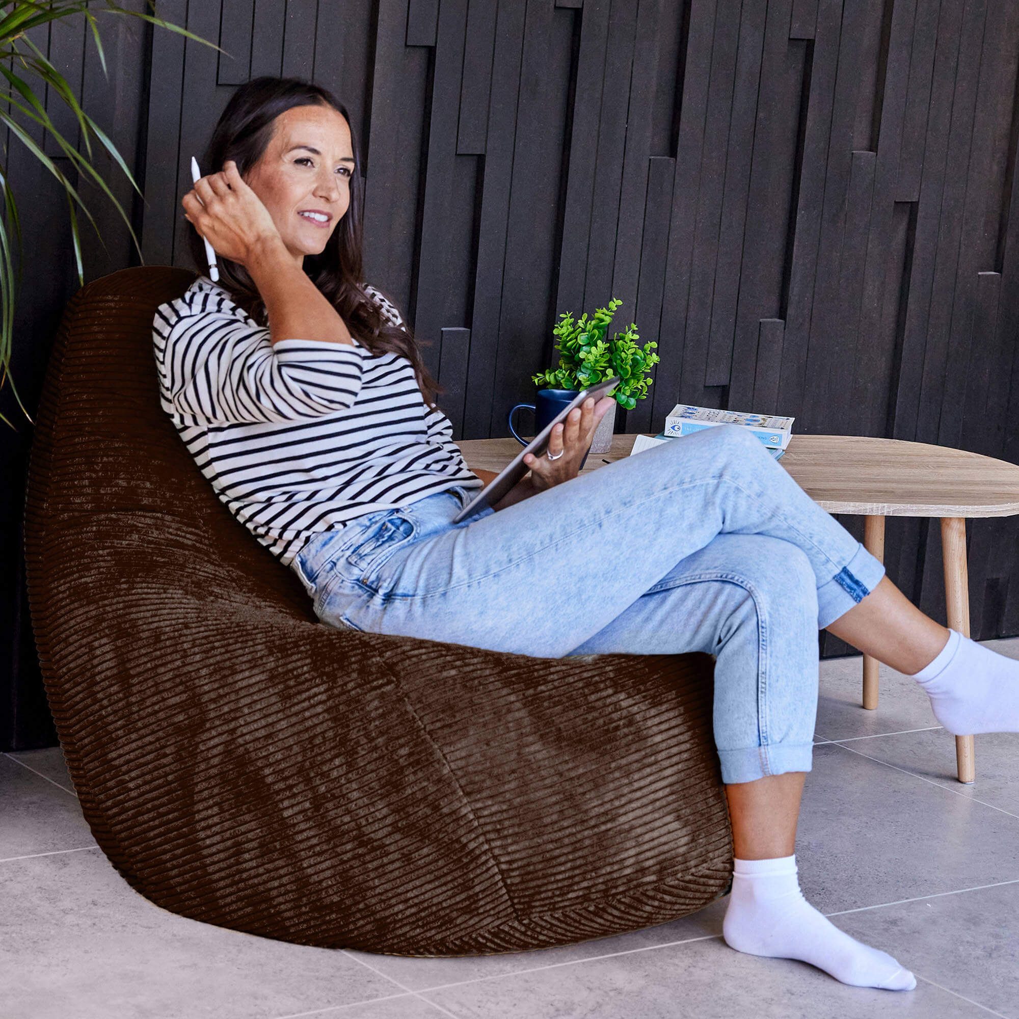 icon Sitzsack Sessel mit Liege aus günstig online kaufen