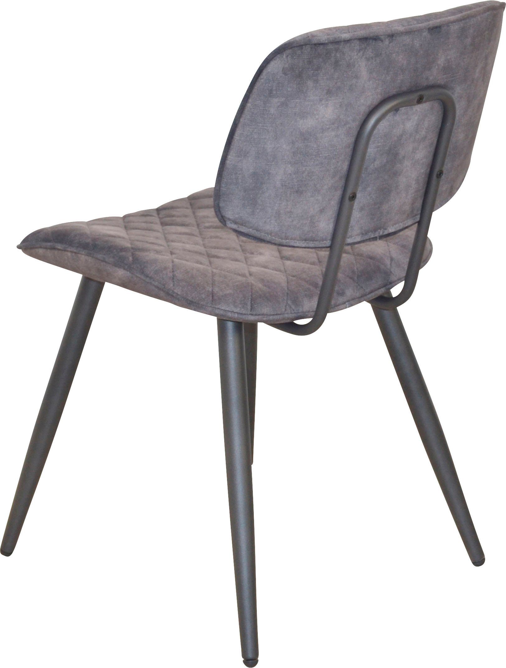 INOSIGN Polsterstuhl (Set, 1 St), Gestell aus Stahlrohr, Sitz und Rücken schaumstoffgepolstert