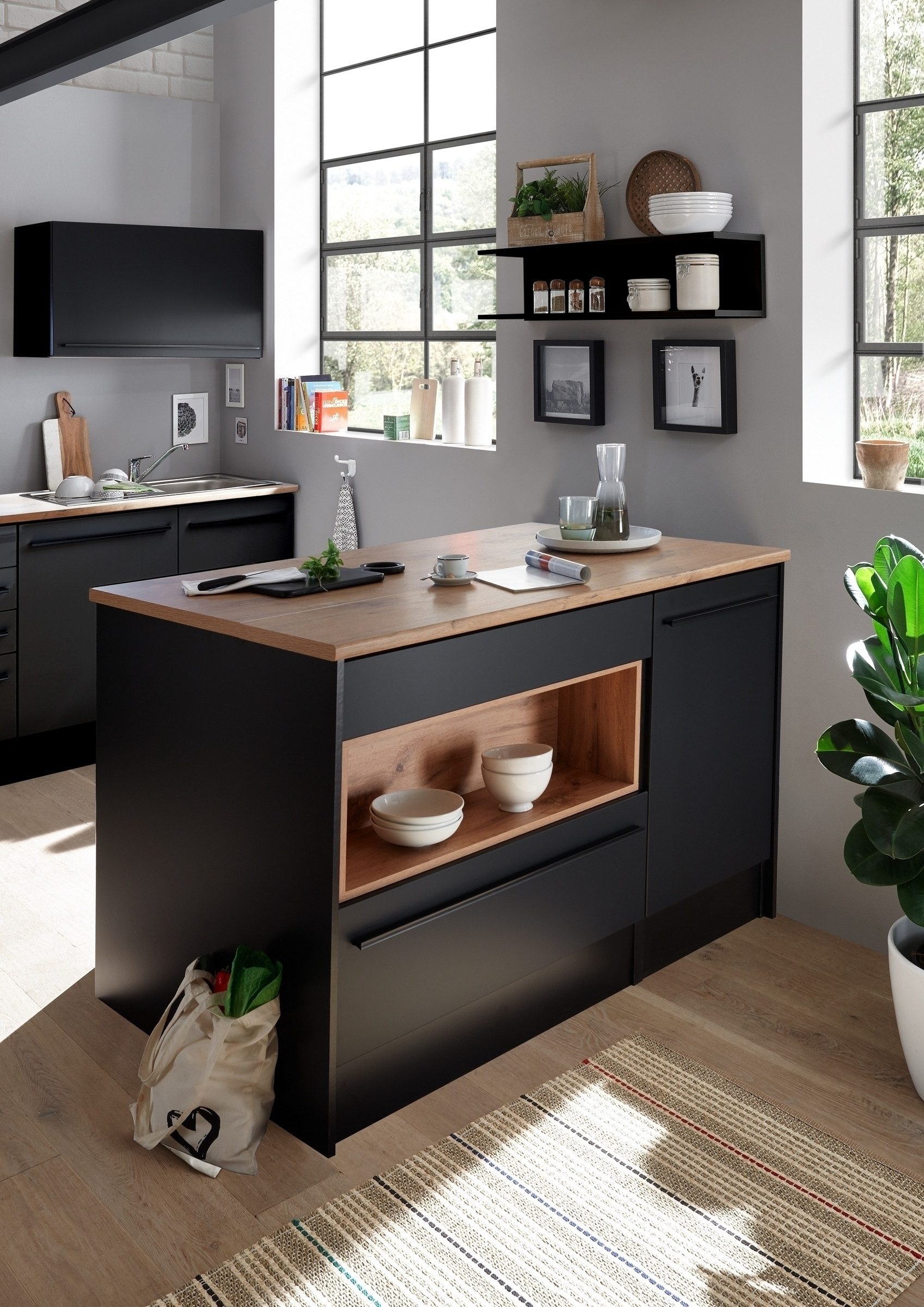 PREISBRECHER Kochinsel Jazz, 145 x 90 x 90 cm (B/H/T) günstig online kaufen