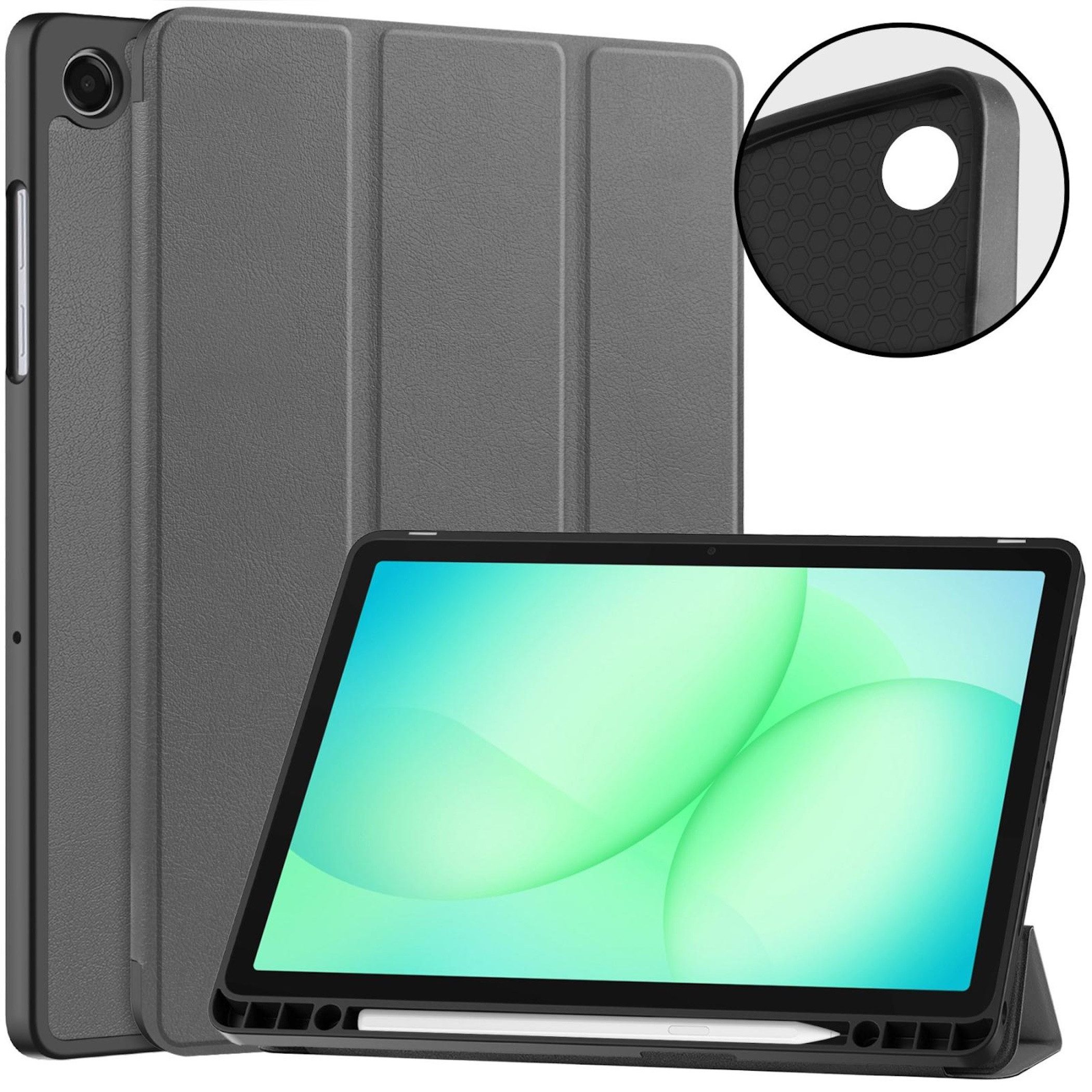Wigento Tablet-Hülle Tablet Hülle für Samsung Galaxy Tab A11+ A9+ Plus Smart Schutz Cover, 3-Fach Halterung, Kratzfest, Leicht
