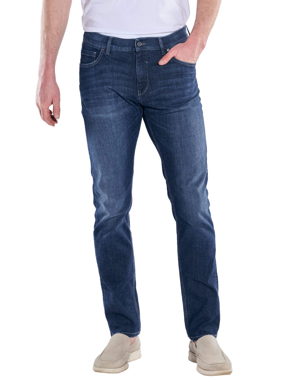 Stretch-Jeans Herren Jeans mit Coolmax-Funktion, Marineblau