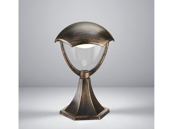 TRIO LED Gartenleuchte, Landhaus-stil, Wegbeleuchtung Rost-optik