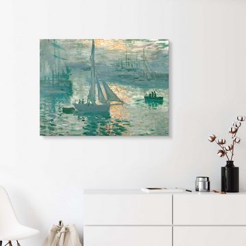 Posterlounge Acrylglasbild Claude Monet, Sonnenaufgang, Wohnzimmer Malerei