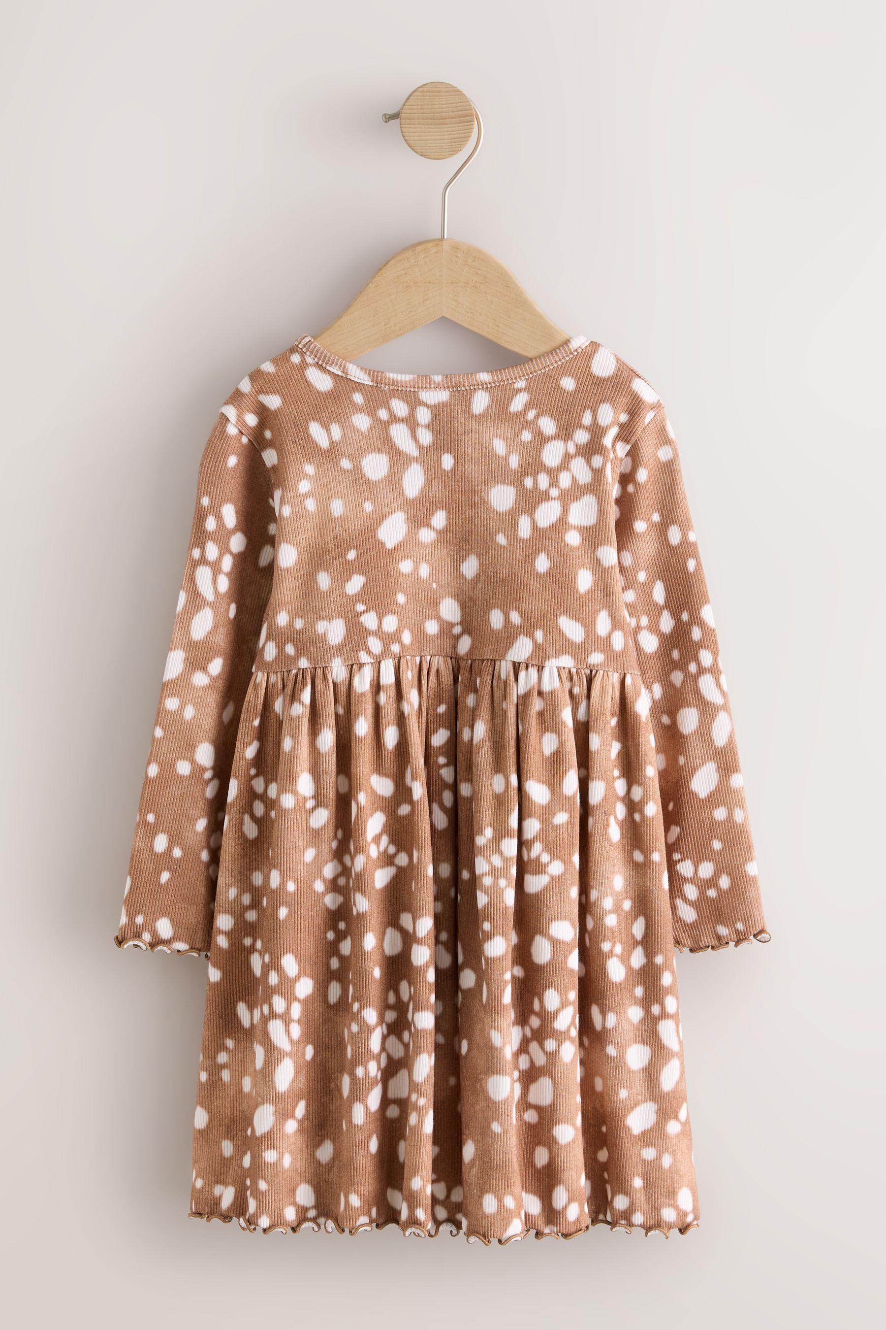 Next Jerseykleid Geripptes Langarmkleid (1-tlg) – Bild 2 von 5