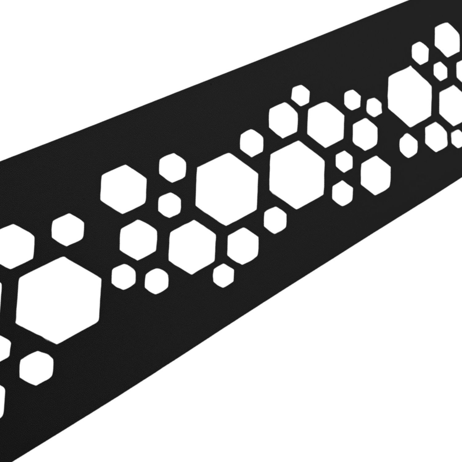 zaunzu Sichtschutzstreifen PREMIUM Dekor Hexagon Einzelstreifen günstig online kaufen