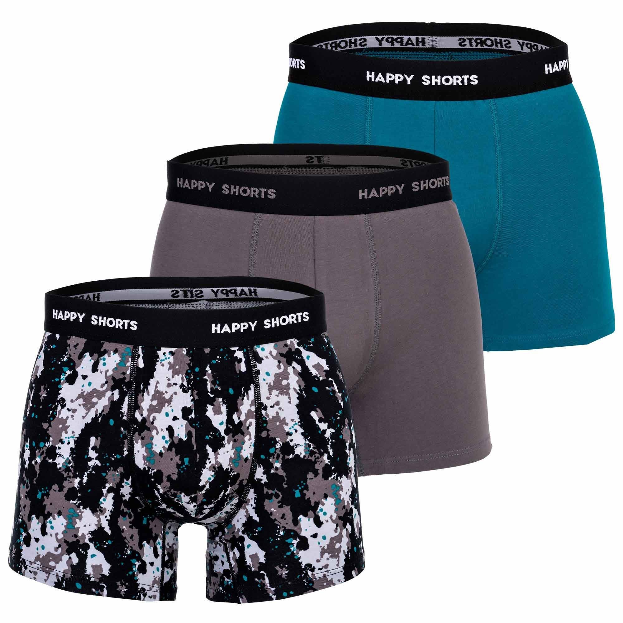 HAPPY SHORTS Boxer Herren Boxershort 3er günstig online kaufen