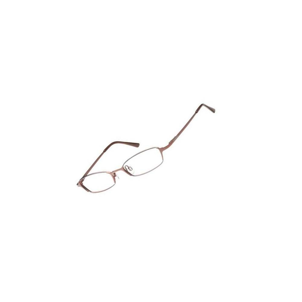 Fossil Brillengestell Korrektionsfassung Brille Metall Grau Braun 47/17/135 - OF1113200, Metall