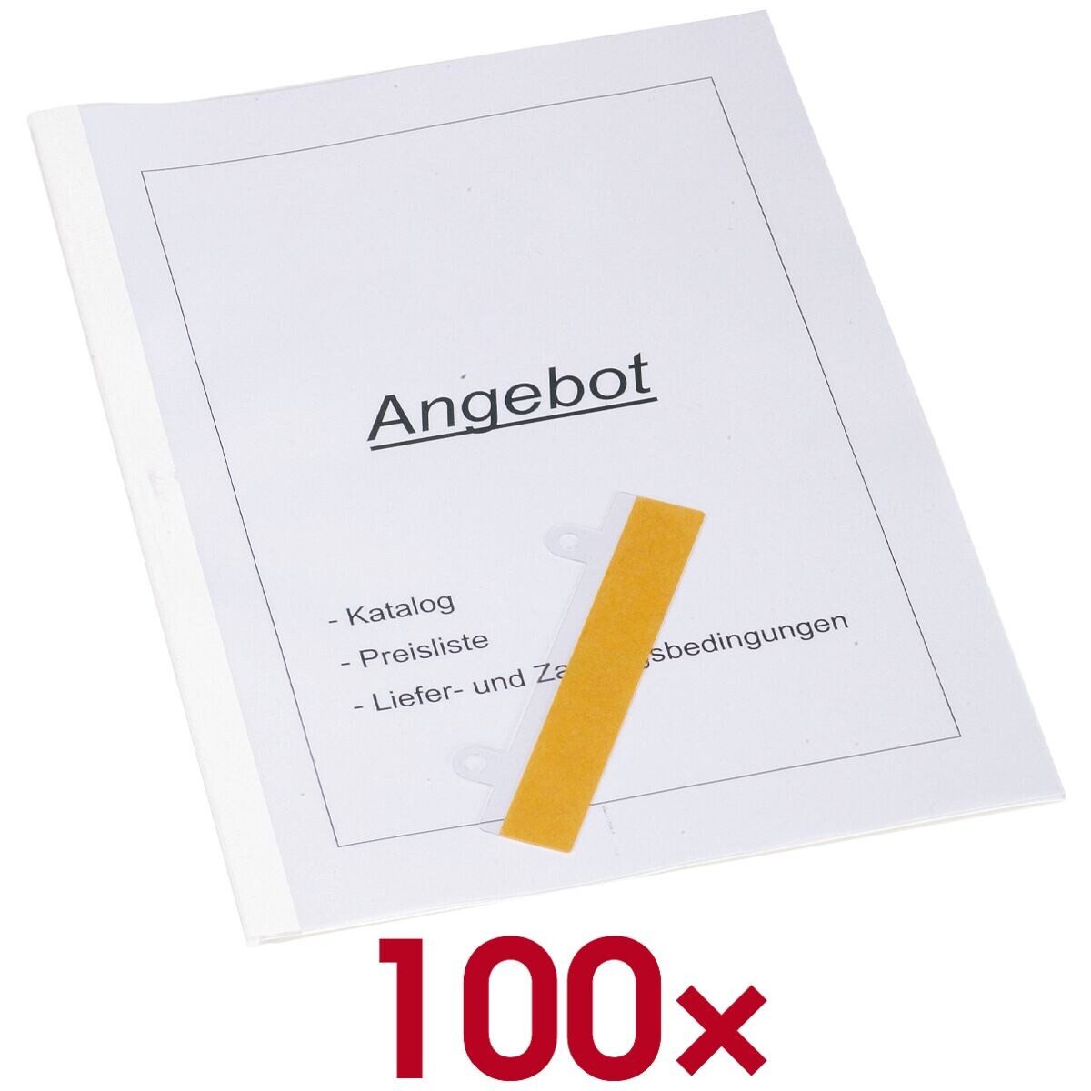 Otto Office Thermo-Bindemappe, 1.5 A4, bis 15 Blatt, (100-St)