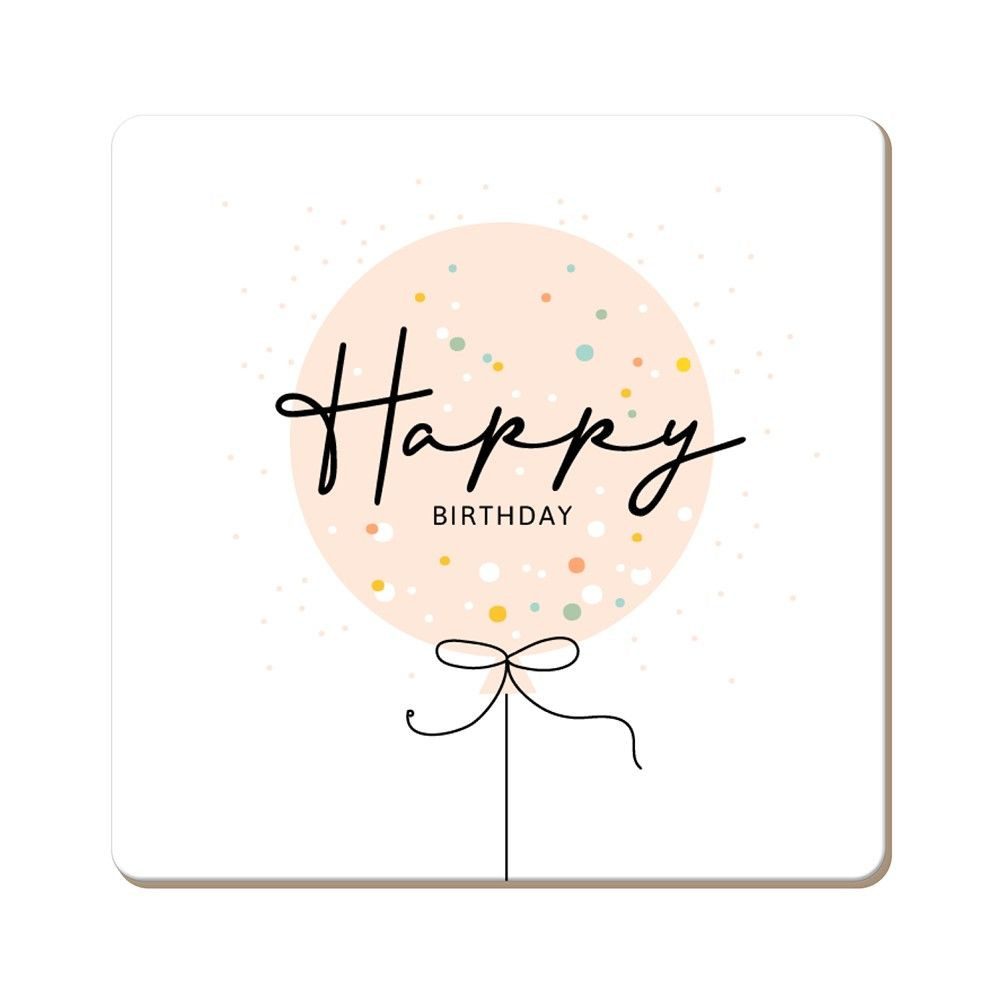 Grafik Werkstatt Getränkeuntersetzer Korkuntersetzer Happy Birthday, 1-tlg.