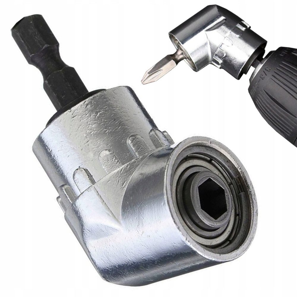 VERK GROUP Winkelschraubvorsatz Bit Winkelschrauber Vorsatz 105° Winkelaufsatz 1/4" HEX, (1-tlg), 105° Winkel, 1/4" HEX