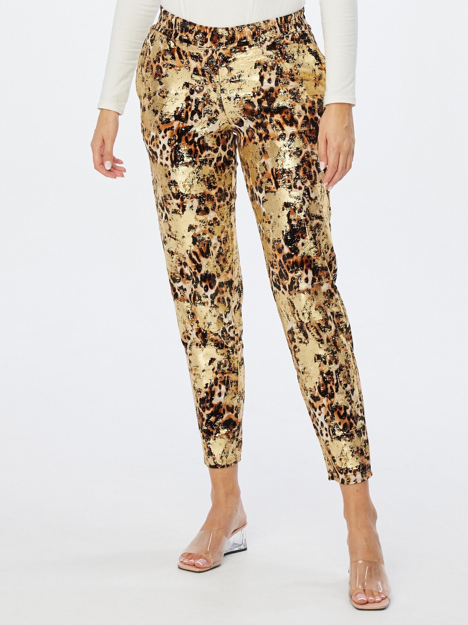 Sarah Kern Jogginghose mit Leo-Muster günstig online kaufen