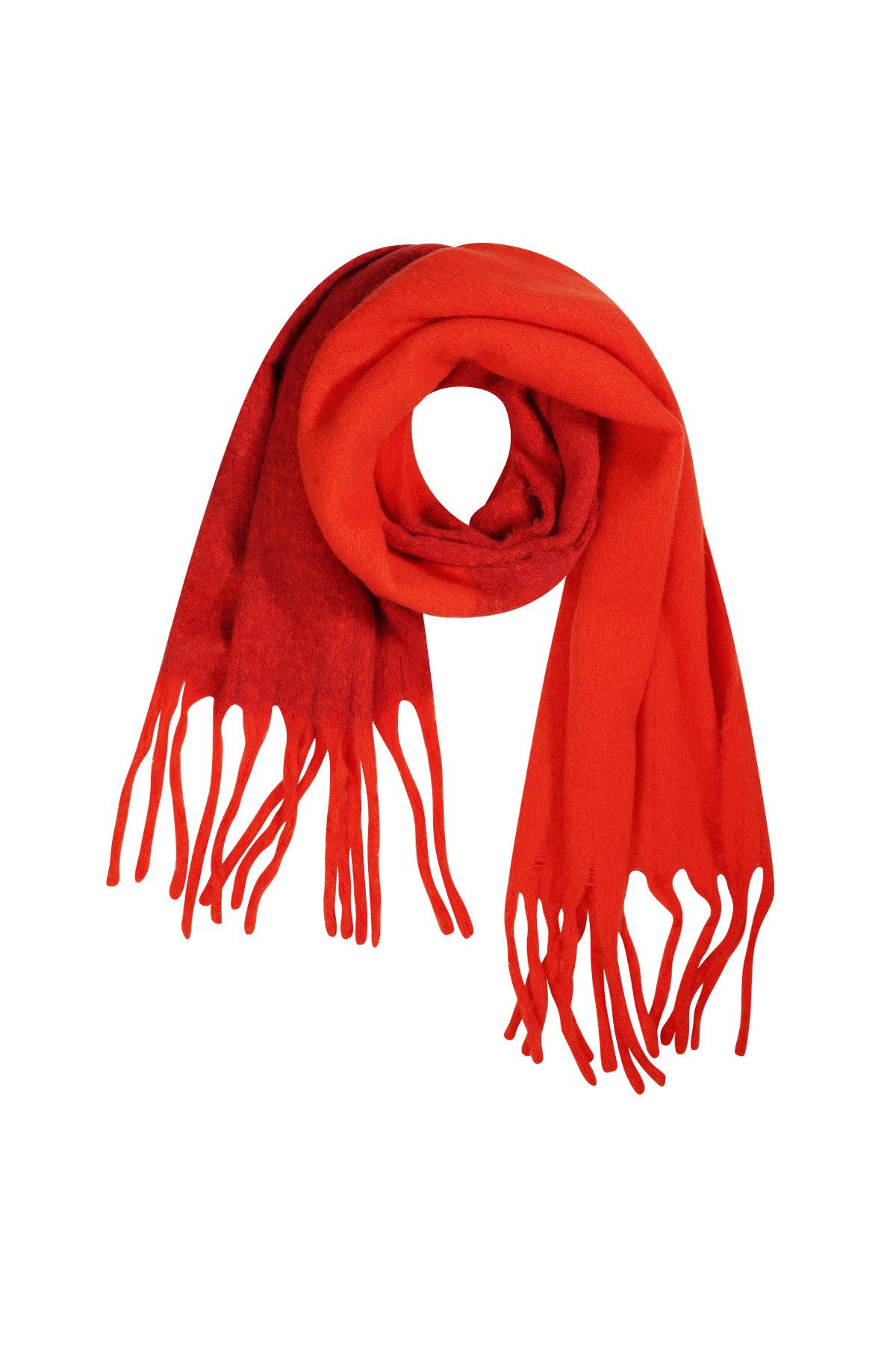 MyBeautyworld24 XXL-Schal MBW24 Winterschal Polarplüsch - rot