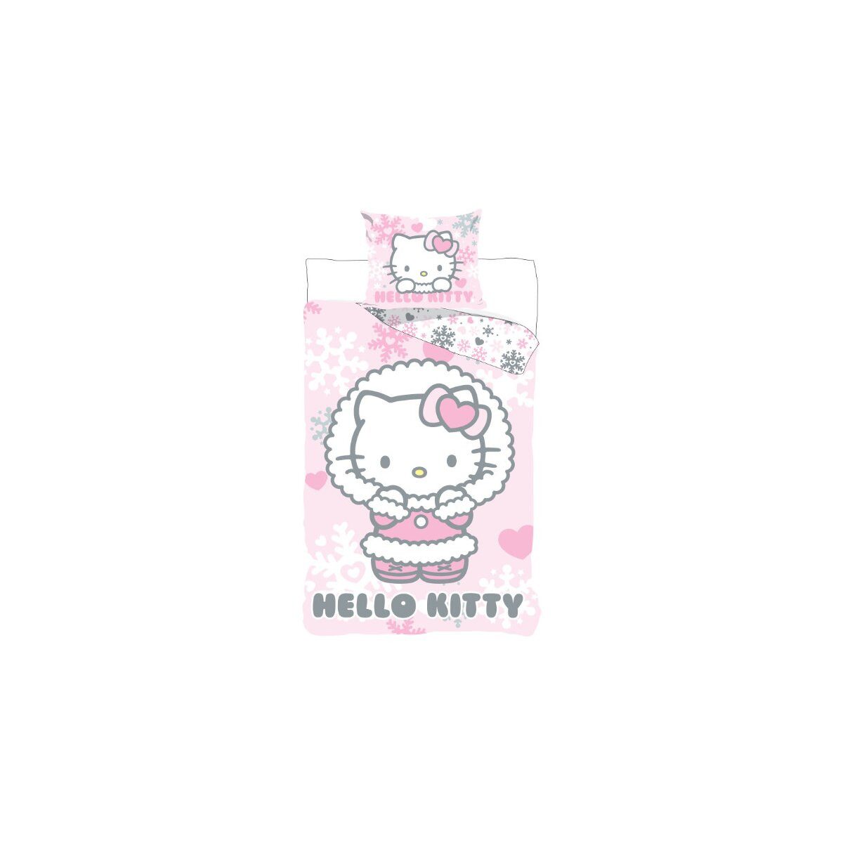 Hello Kitty Kinderbettwäsche Hello Kitty Cozy Winter Kinderbettwäsche 100x135
