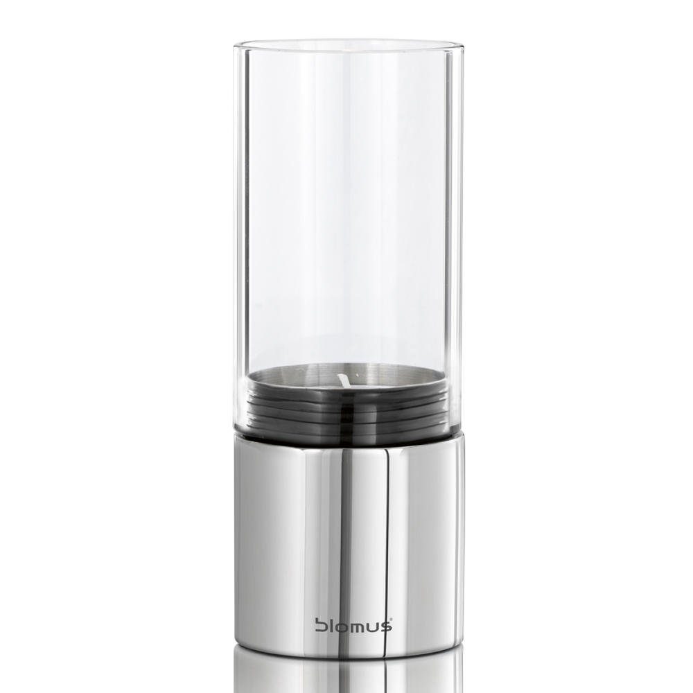 blomus Teelichthalter Windlicht Teelichthalter Faro für Teelichter Glas / Edelstahl poliert (kein-set)