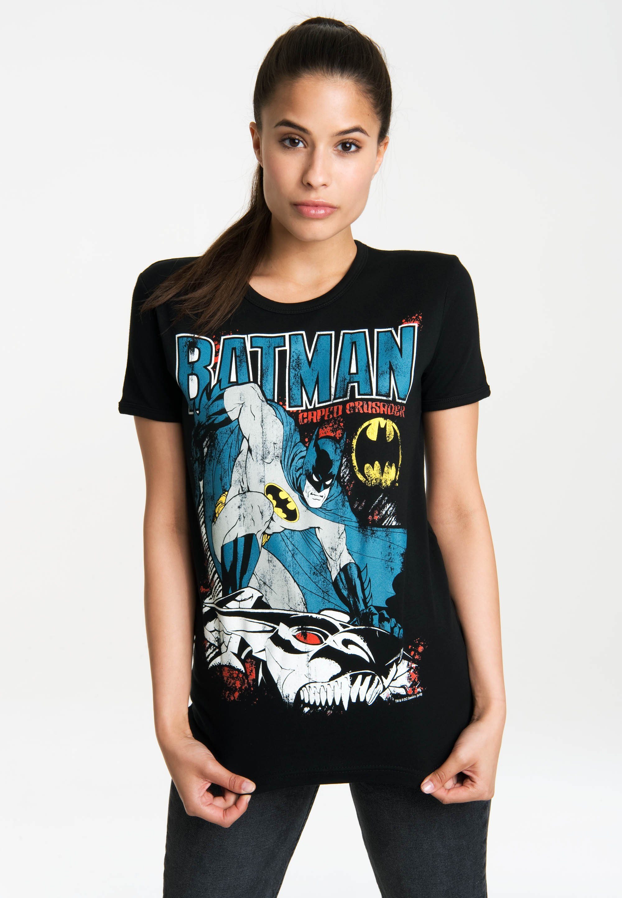 lizenzierten Batman LOGOSHIRT Originaldesign Hunter mit T-Shirt