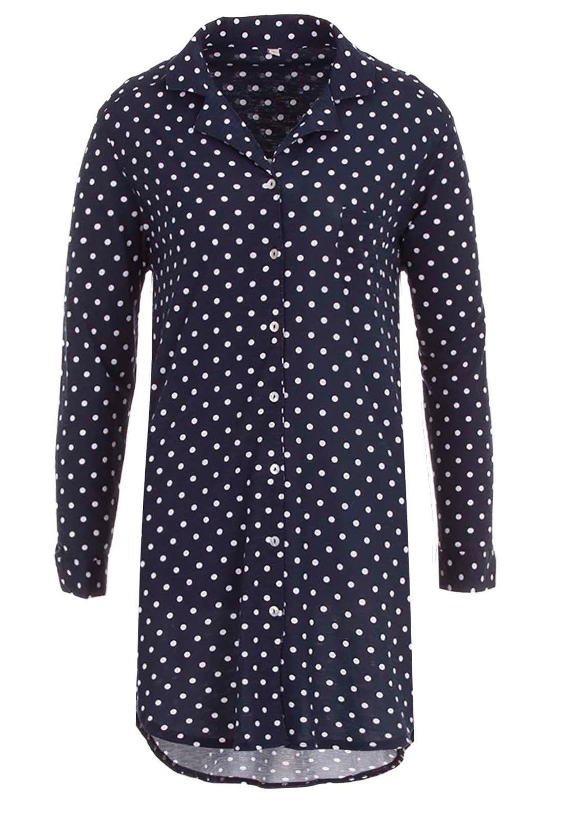 zeitlos Nachthemd »zeitlos Nachthemd Damen Langarm Revers Kragen  Knopfleiste Loungewear« online kaufen | OTTO