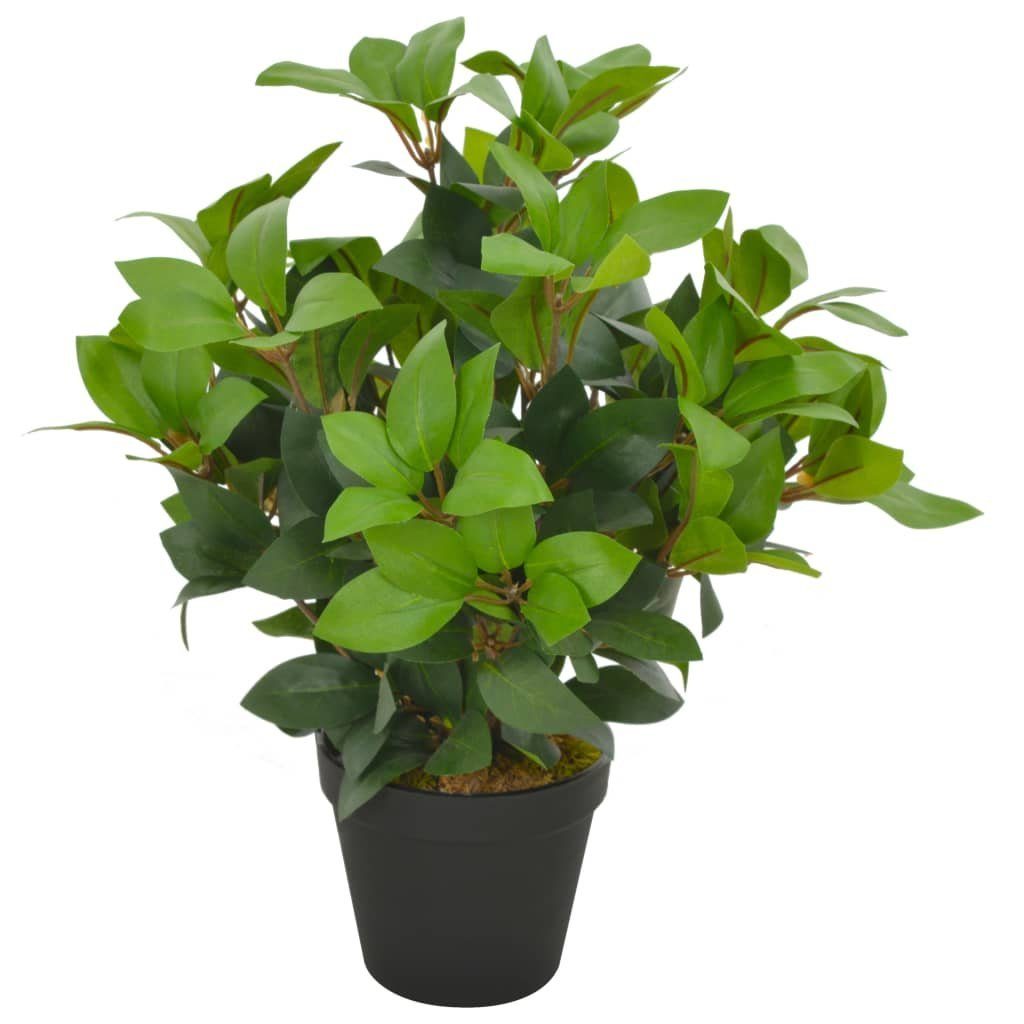 40 cm 110 furnicato, Topf Künstliche mit Lorbeerbaum Grün Höhe Kunstpflanze cm, Pflanze