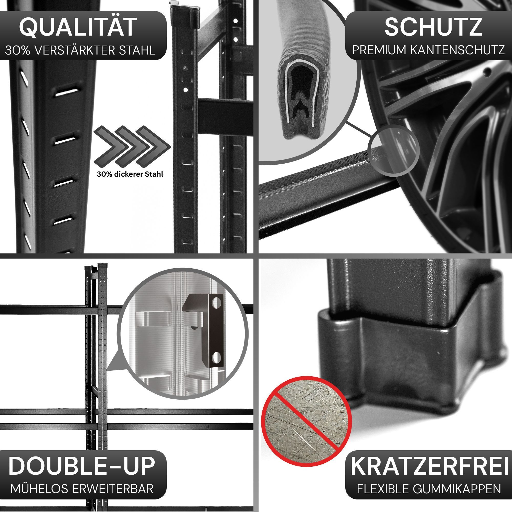ALL Schwerlastregal Premium Reifenregal, 250kg Traglast, 4 bis 18 reifen id günstig online kaufen