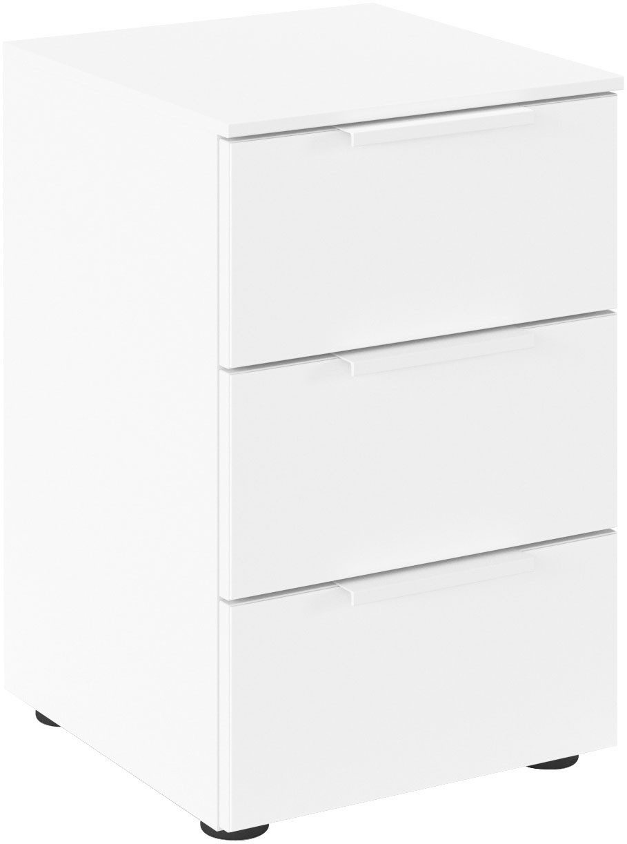 LeGer Home by Lena Gercke Nachtkommode Nachttisch Nachtschrank Nachtkonsole SERINA eleganter Eyecatcher (inkl. SOFT-CLOSE-FUNKTION), mit 3 Schubkästen sowie hochwertigen Metallgriffen MADE IN GERMANY