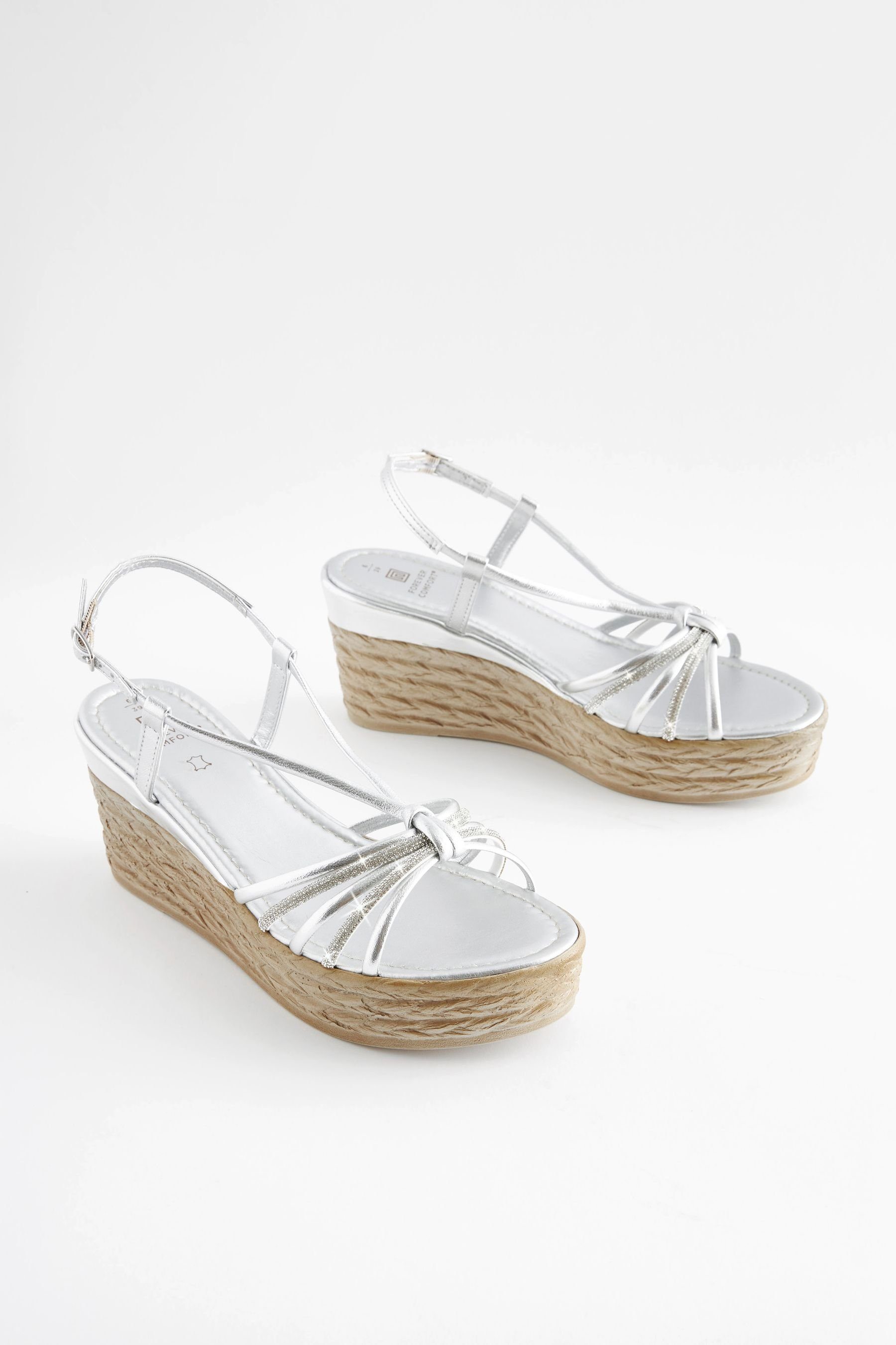 Next Forever Comfort® Keilabsatzsandalen mit Schmuck günstig online kaufen