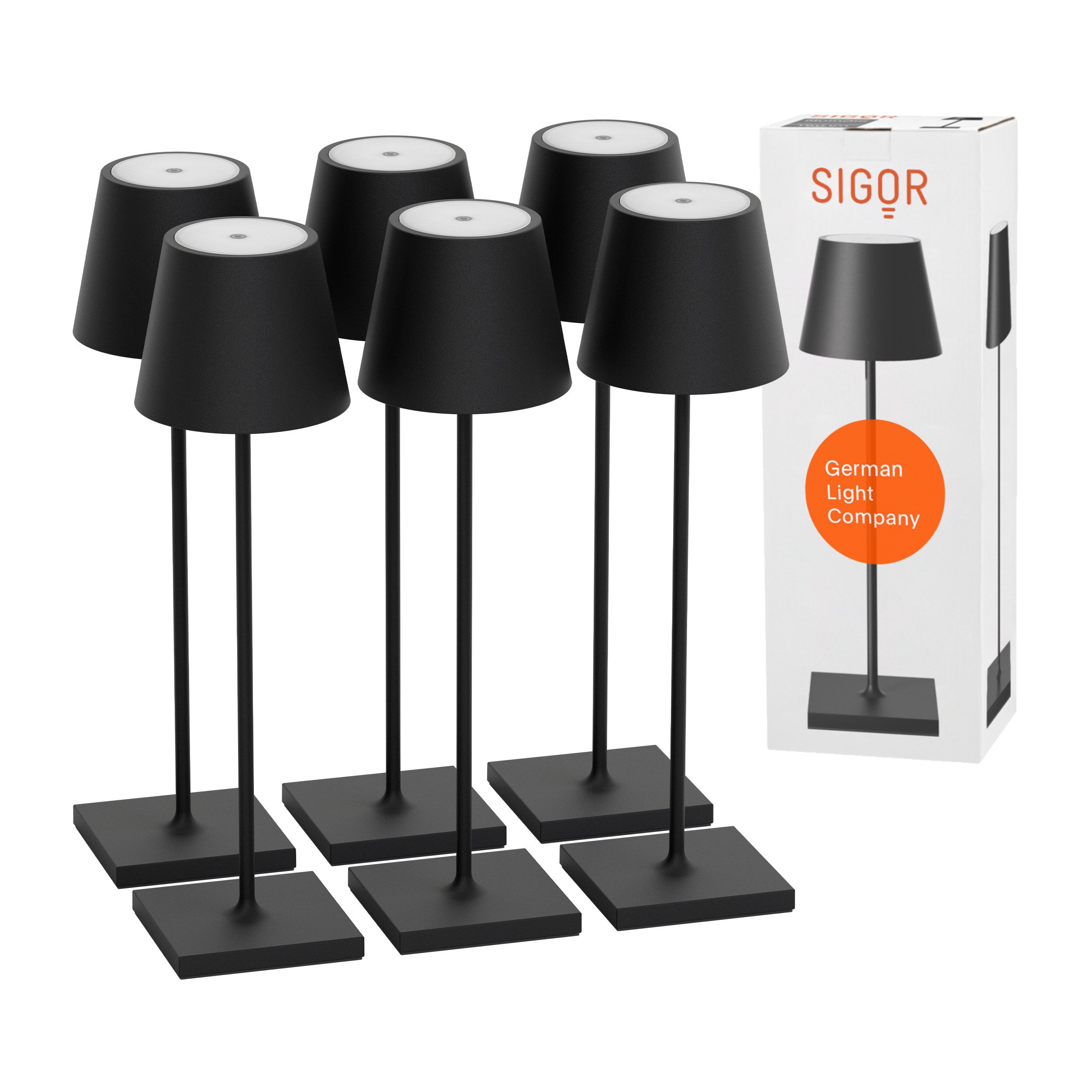 SIGOR LED Tischleuchte, Dimmbar, LED fest integriert, 2.700 + 2.200 K