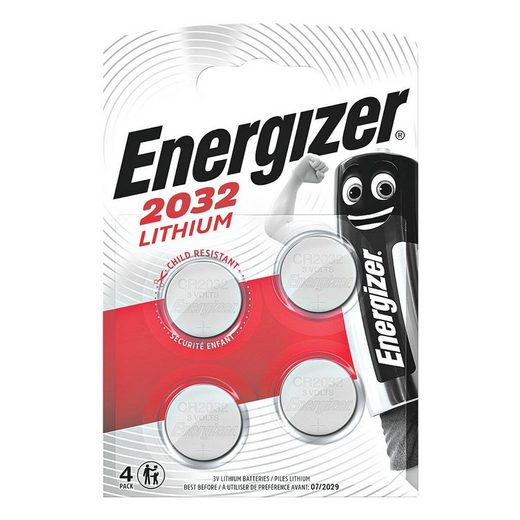 Energizer »Spezial Lithium« Knopfzelle, (4 St), CR 2032, lange Lebensdauer