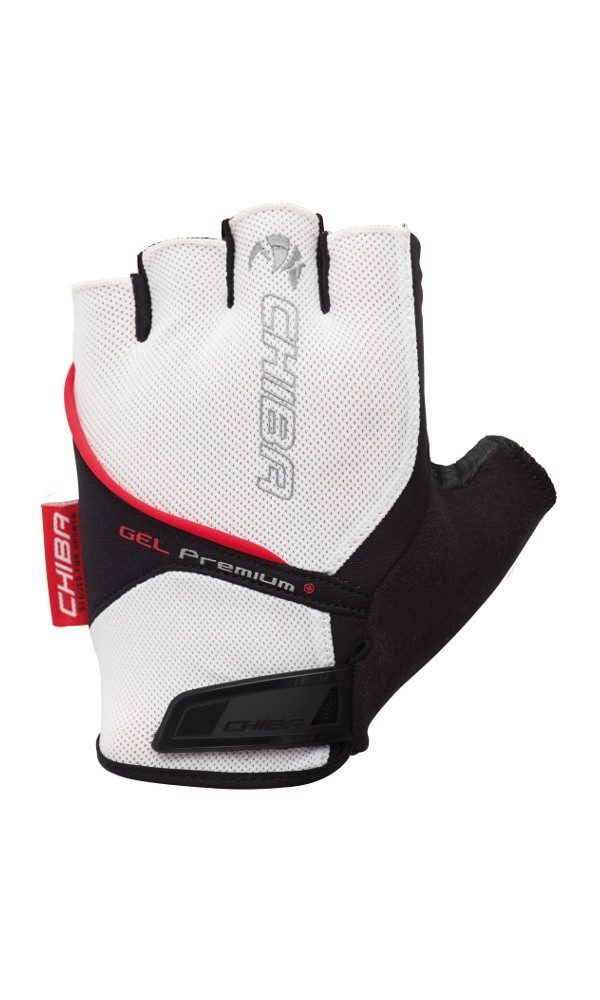 Chiba Fahrradhandschuhe Gel Premium weiss