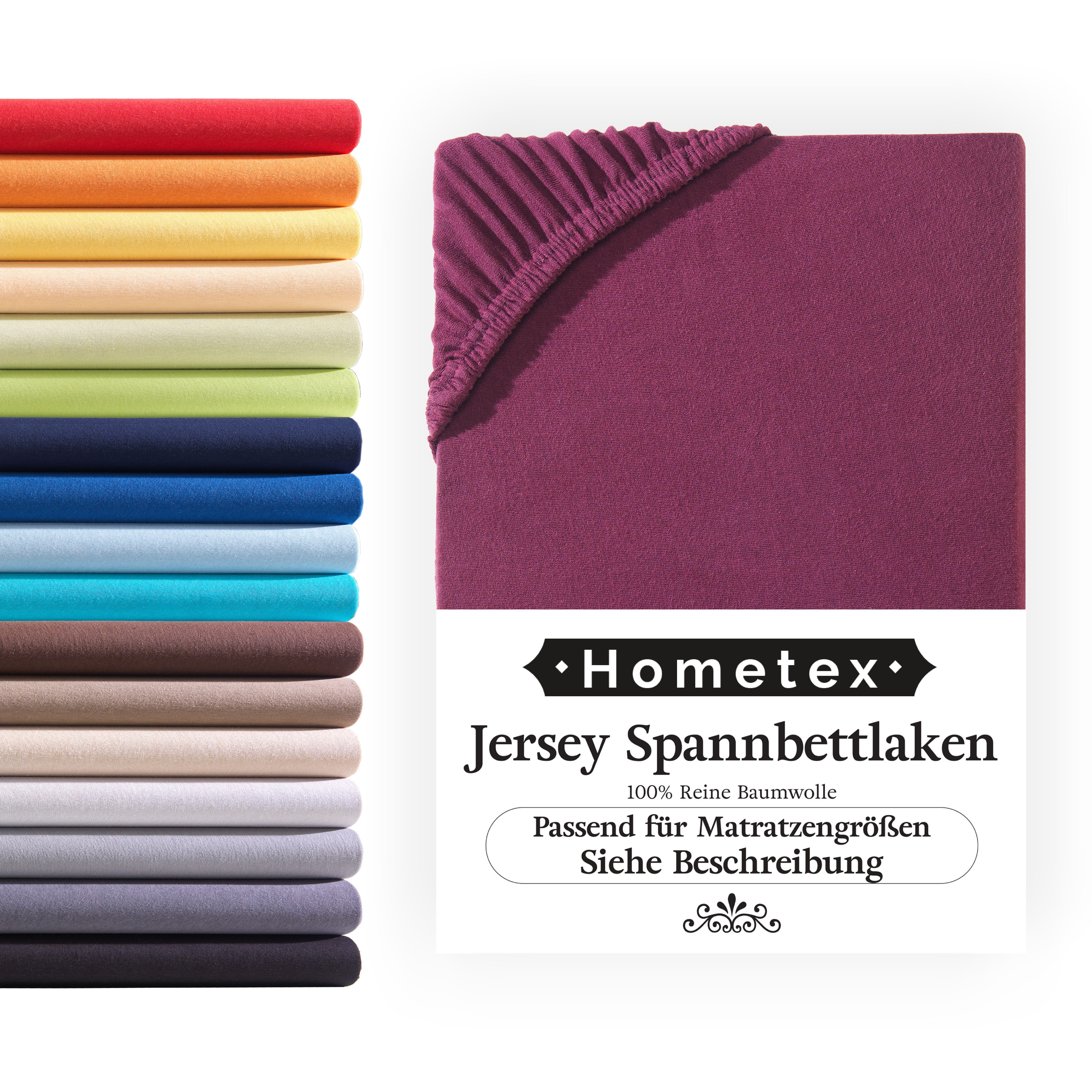 Hometex Premium Textiles Spannbettlaken Jersey-Bettlaken aus günstig online kaufen