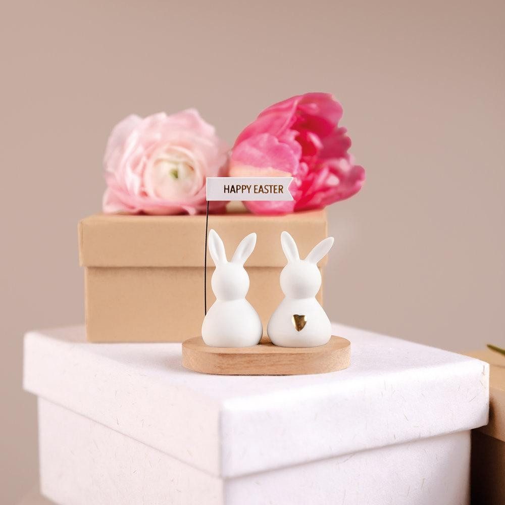 Räder Osterhase Design Mini-Dekofigur Hasengruß Happy Easter