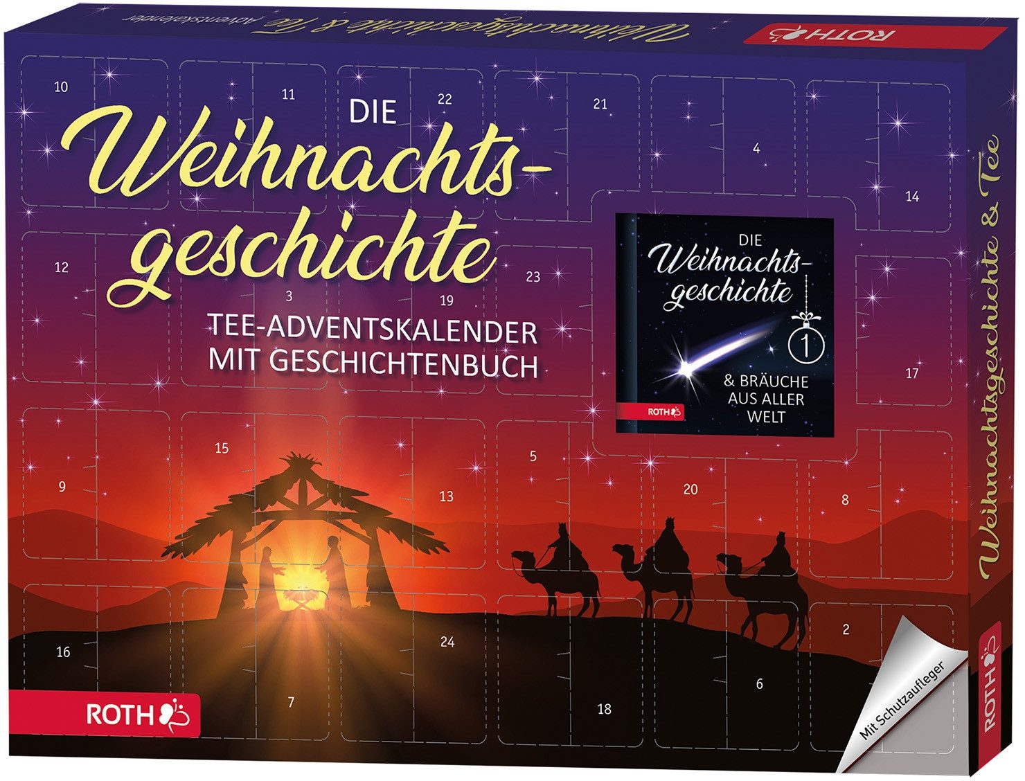Roth Ideen ewige Kalender Adventskalender 'Bio-Tee-Adventskalender - Die Weihnachtsgeschichte' b