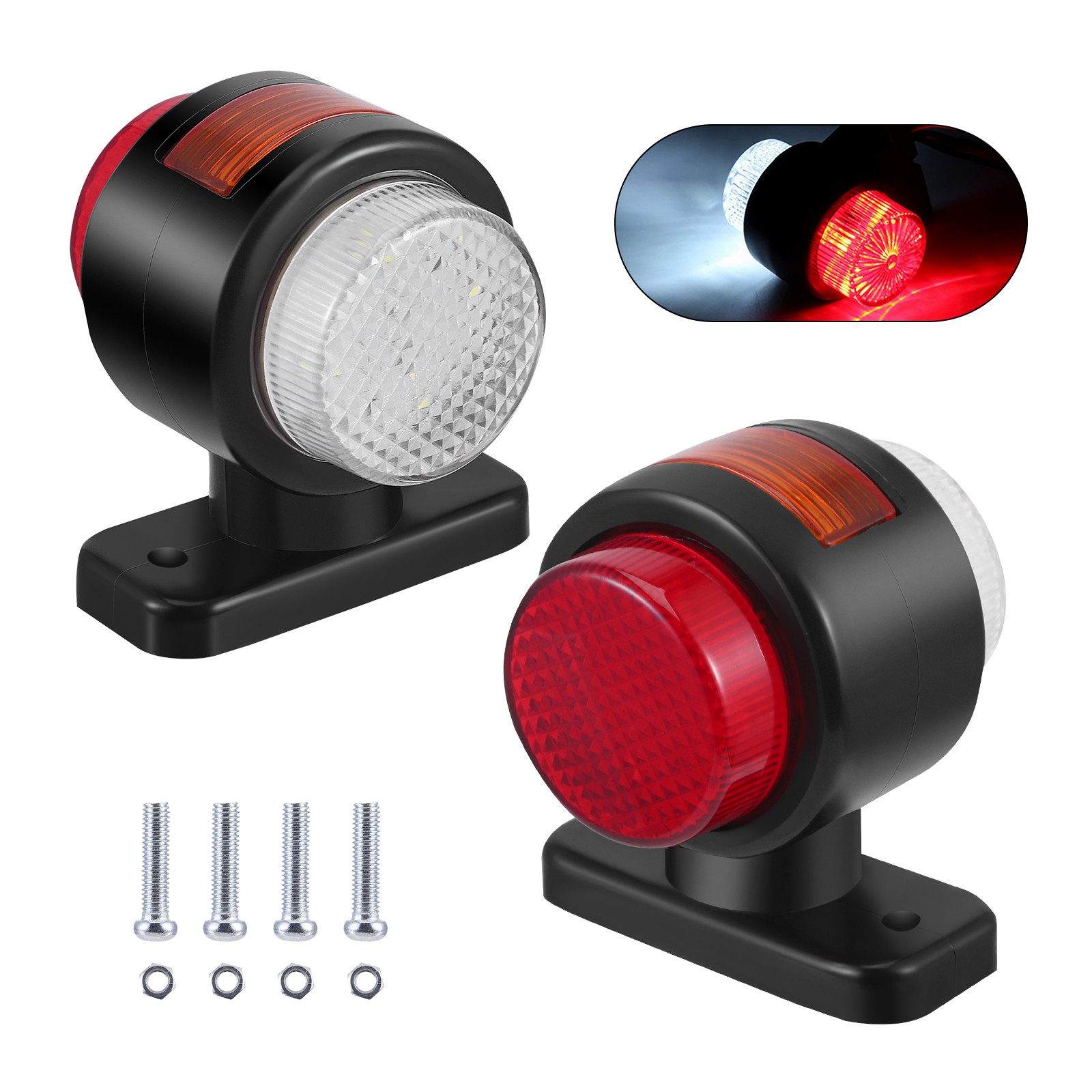 i@home KFZ-Ersatzleuchte LED, 2 St., universell, 12/24 V, für PKW, SUV, Van, LKW, Wohnmobil, Bus, Anhänger