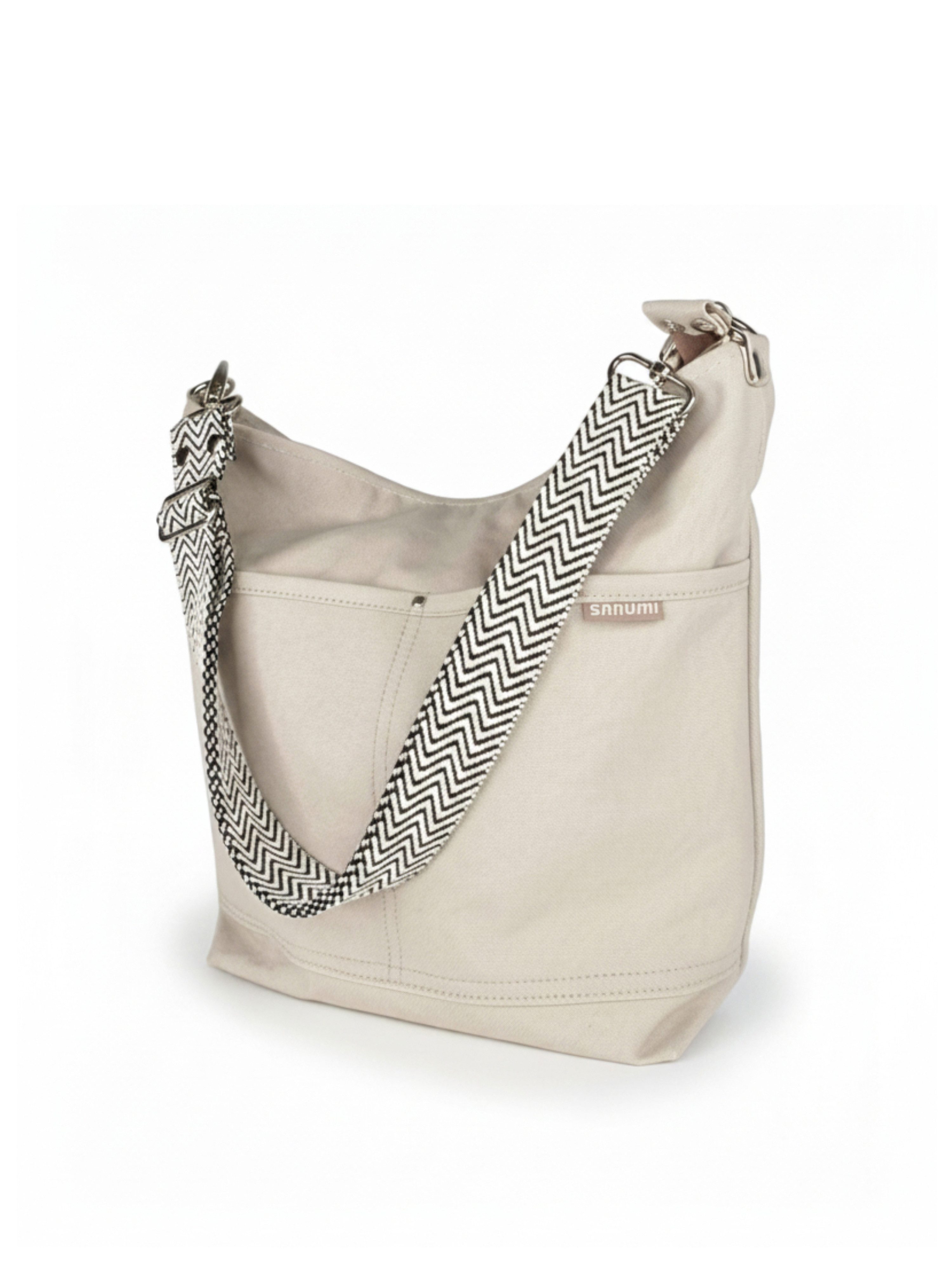 sanumi Umhängetasche Canvas Hobobag
