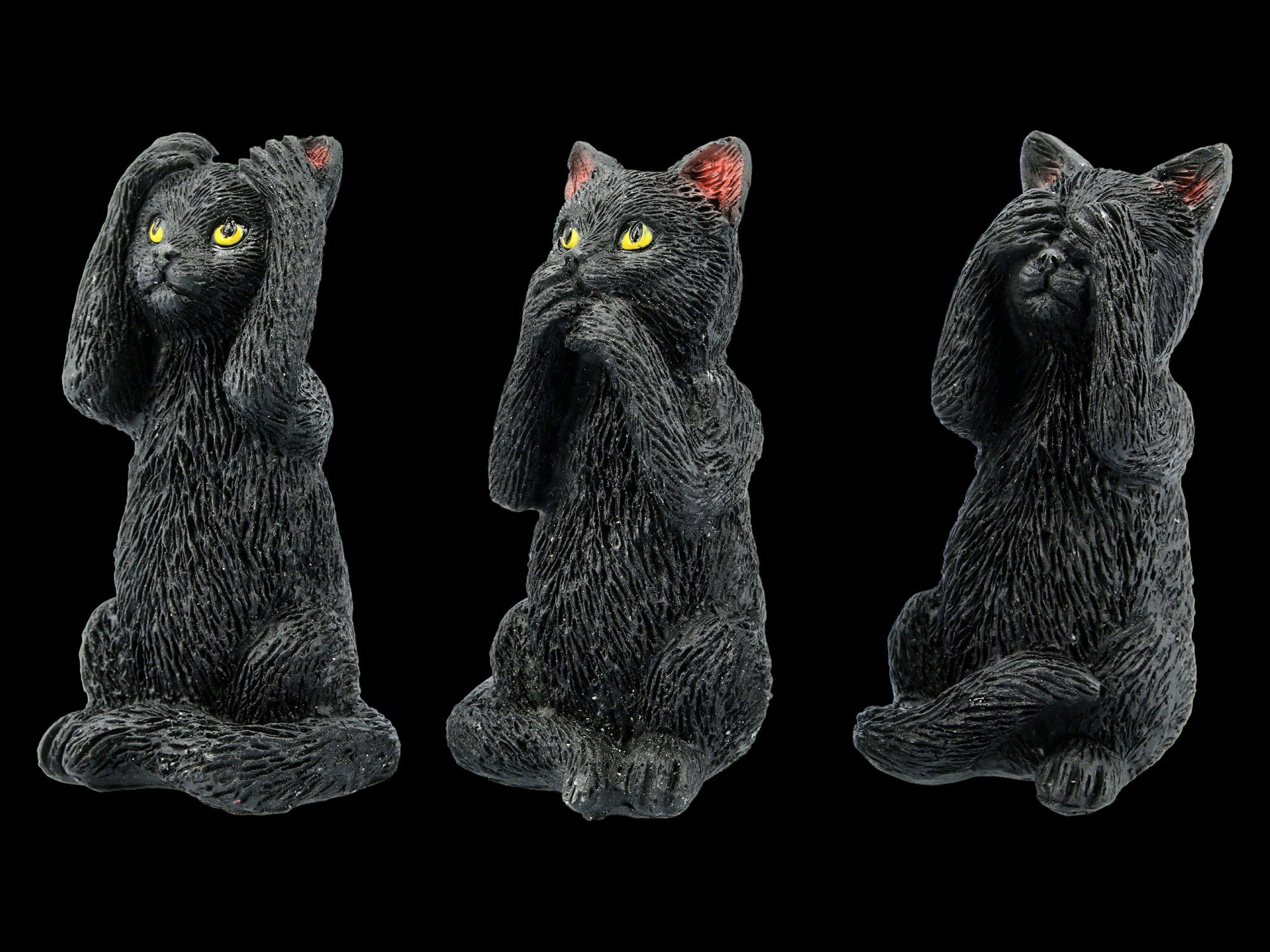 Figuren Shop GmbH Tierfigur Schwarze Katzen Figuren - Nichts Böses - Felines - Dekoration
