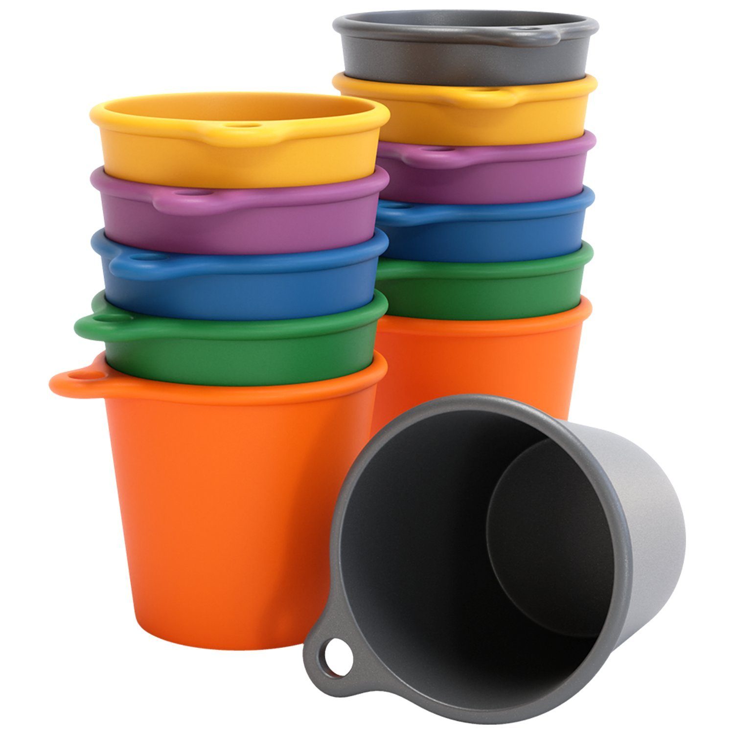 SoPro Schnapsglas 12x Schnapsbecher Plastik 4 cl wiederverwendbar - Shotgläser