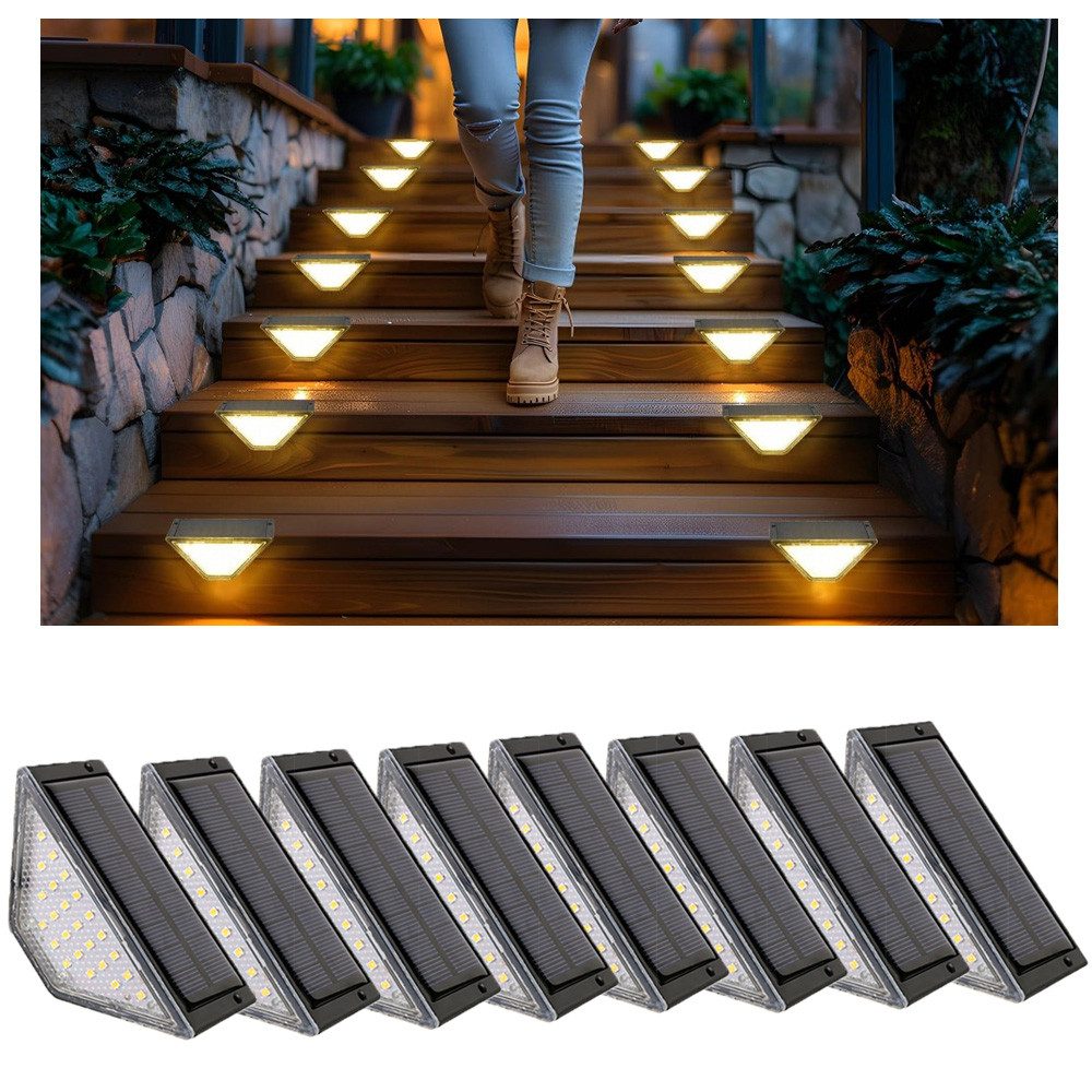 QUBEBU LED Solarleuchte 24LED Solarleuchten Garten Deko, Solarlampen für Au günstig online kaufen