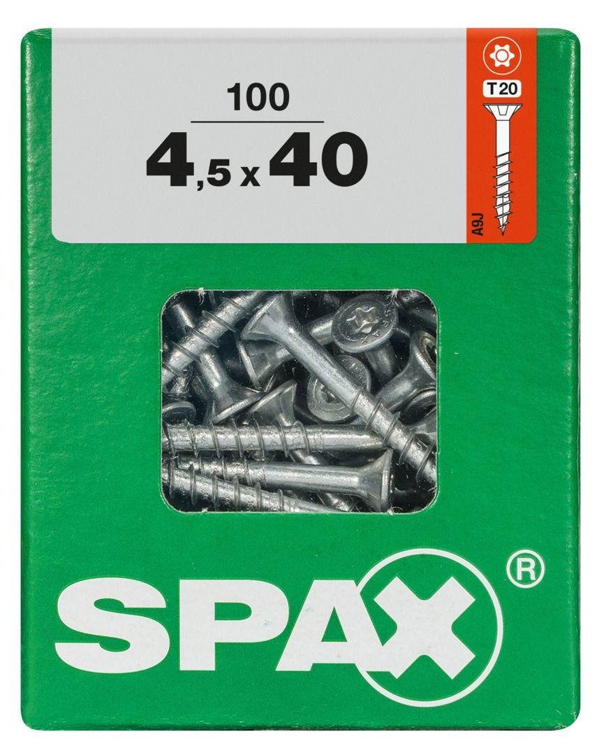 SPAX Holzbauschraube Spax Universalschrauben 4.5 x 40 mm TX 20 Senkkopf
