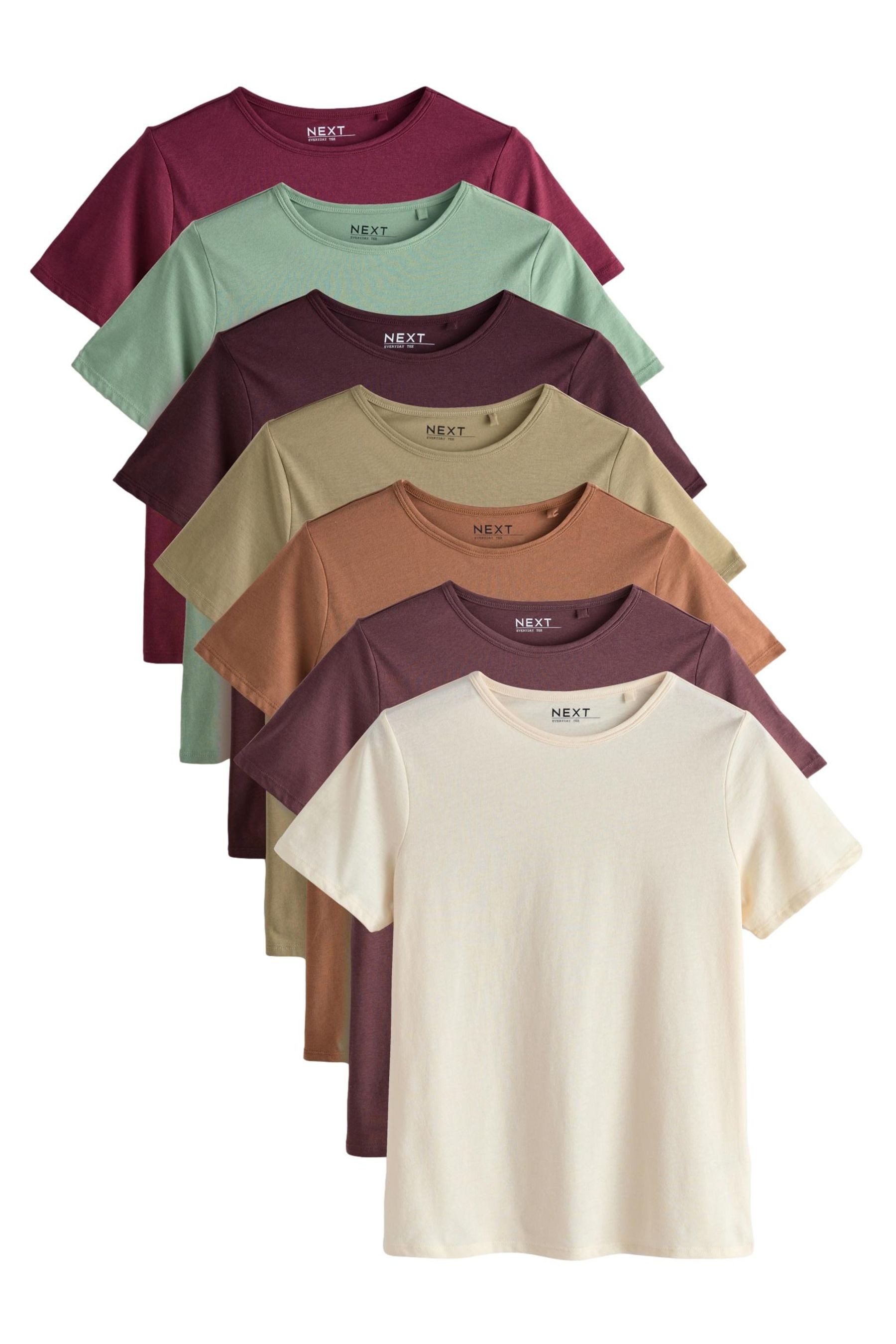Next T-Shirt 7er-Pack Rundhals-T-Shirts für jeden günstig online kaufen
